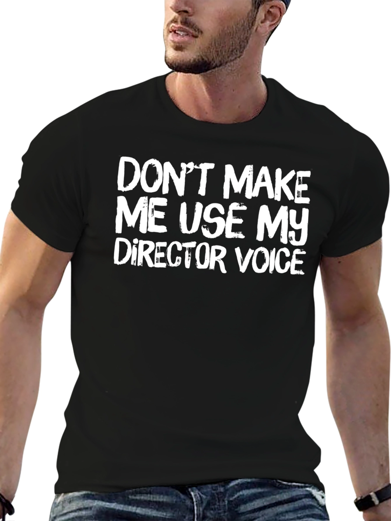 Director Voice T-Shirt - Funny Crew Neck Tee
