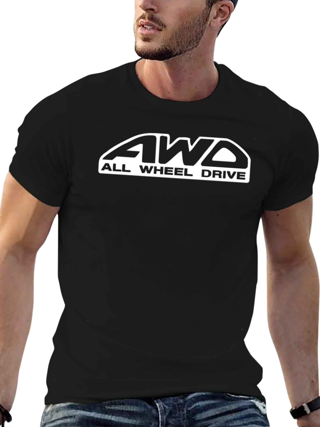 AWD All Wheel Drive T-Shirt Black