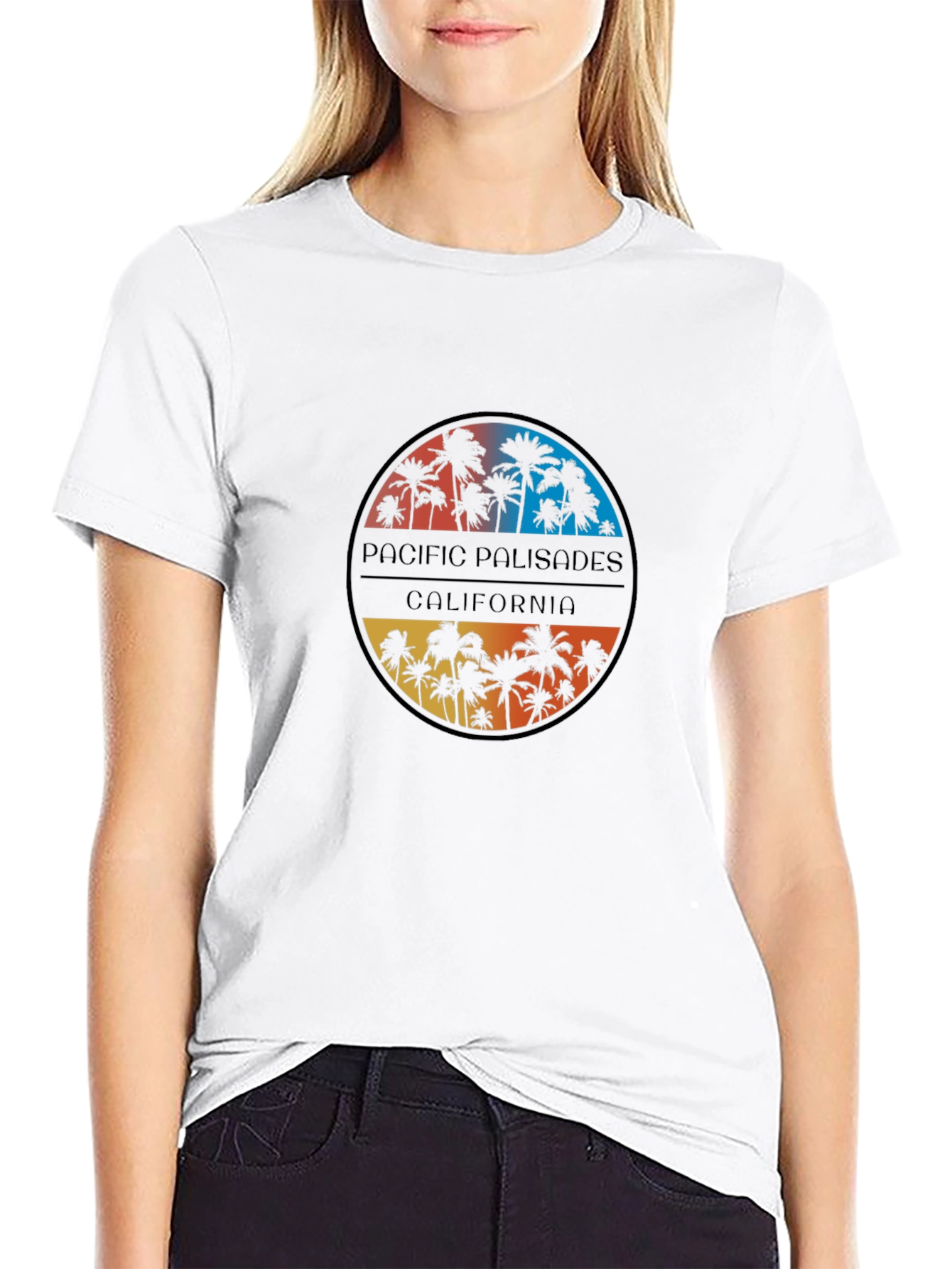Pacific Palisades California Palm Tree T-Shirt