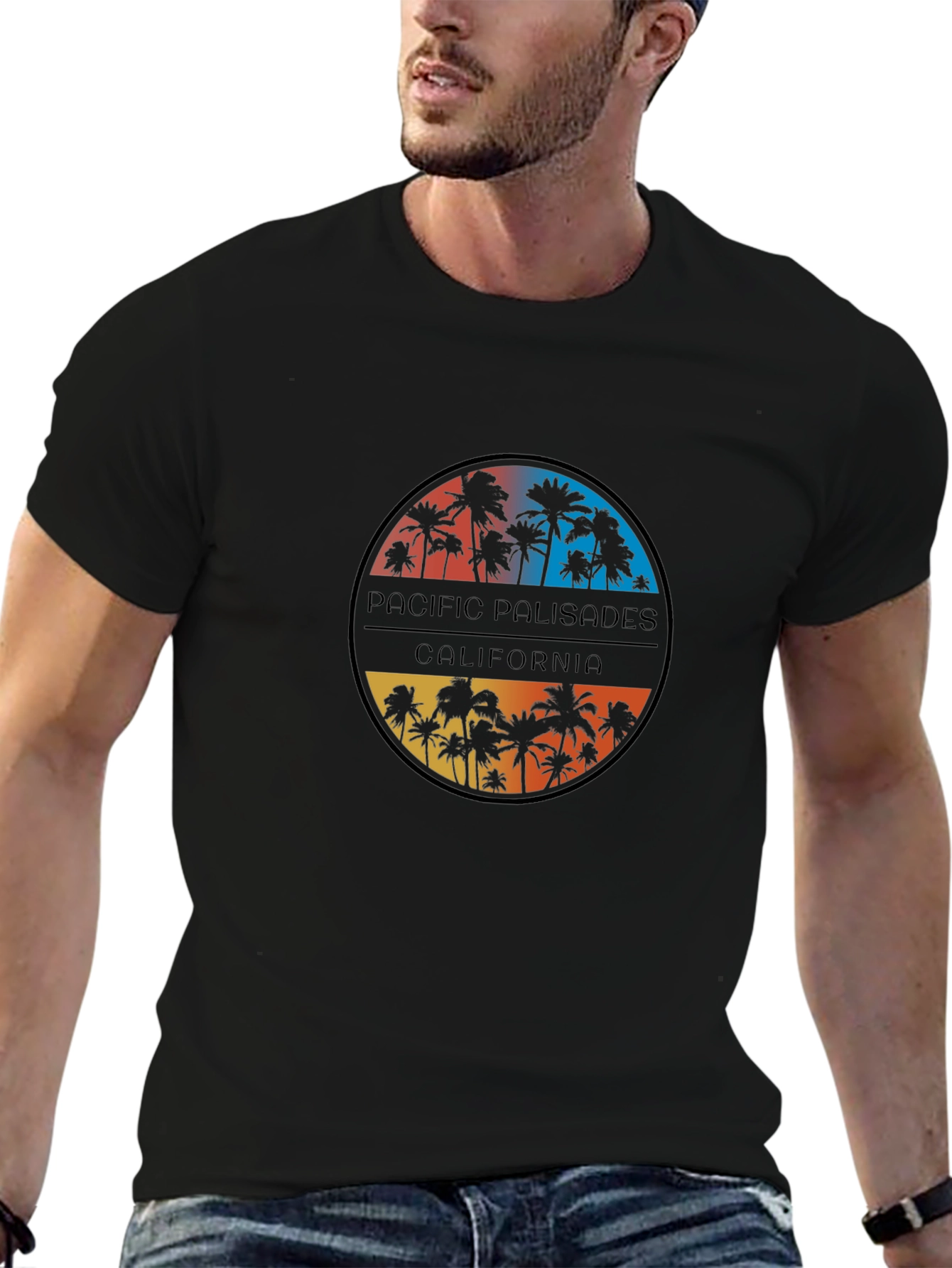Pacific Palisades California Palm Tree T-Shirt