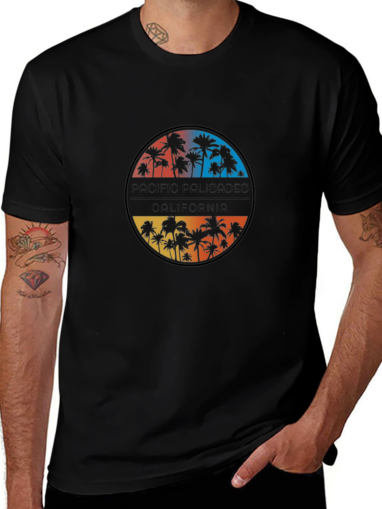 Pacific Palisades California Palm Tree T-Shirt