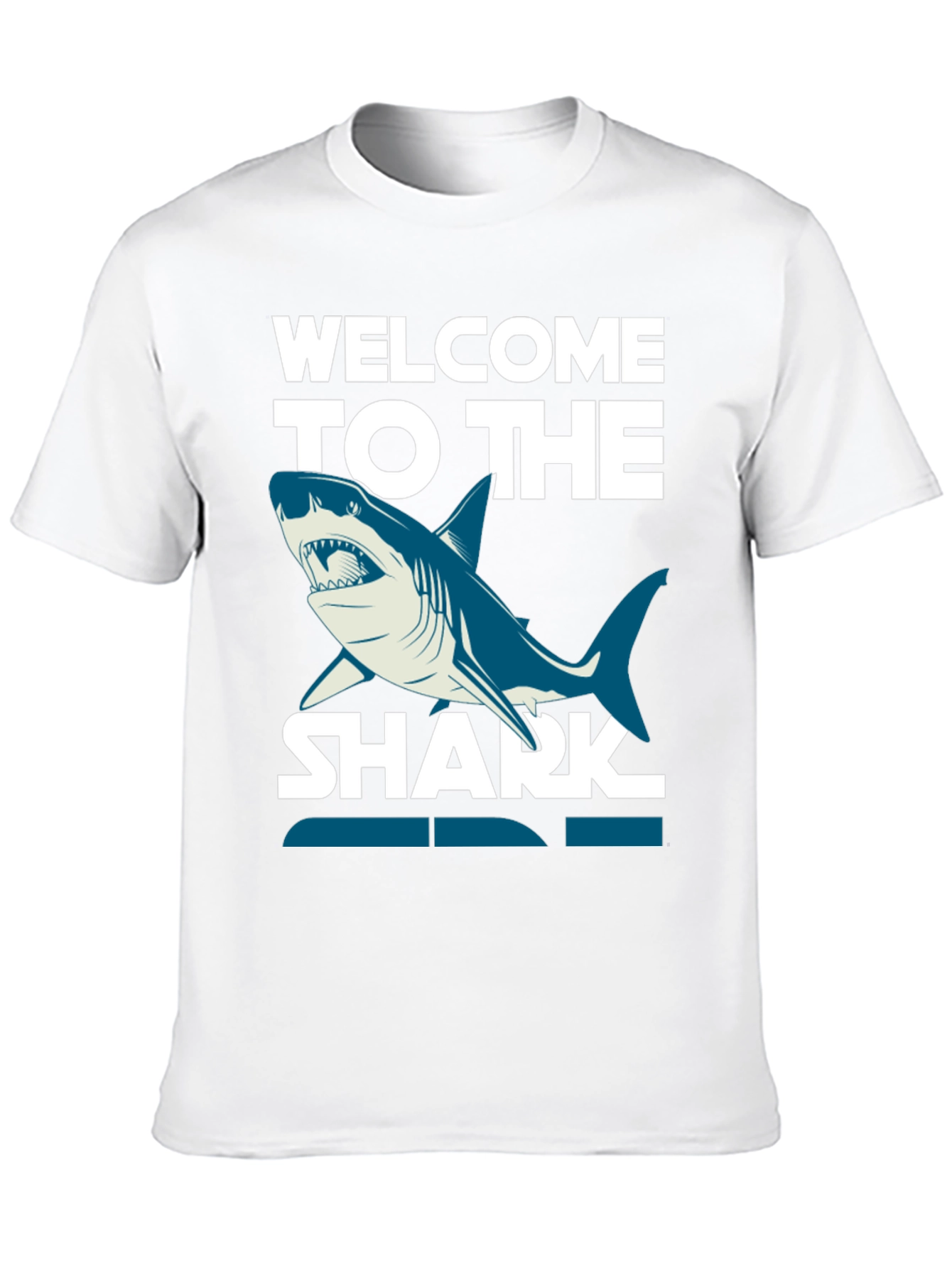 Welcome to the Shark Zone Black Graphic Tee