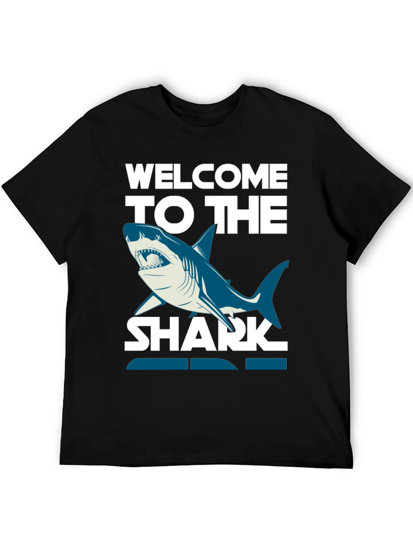 Welcome to the Shark Zone Black Graphic Tee