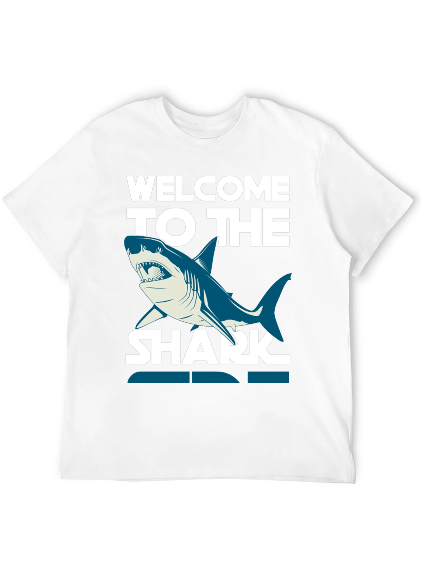 Welcome to the Shark Zone Black Graphic Tee