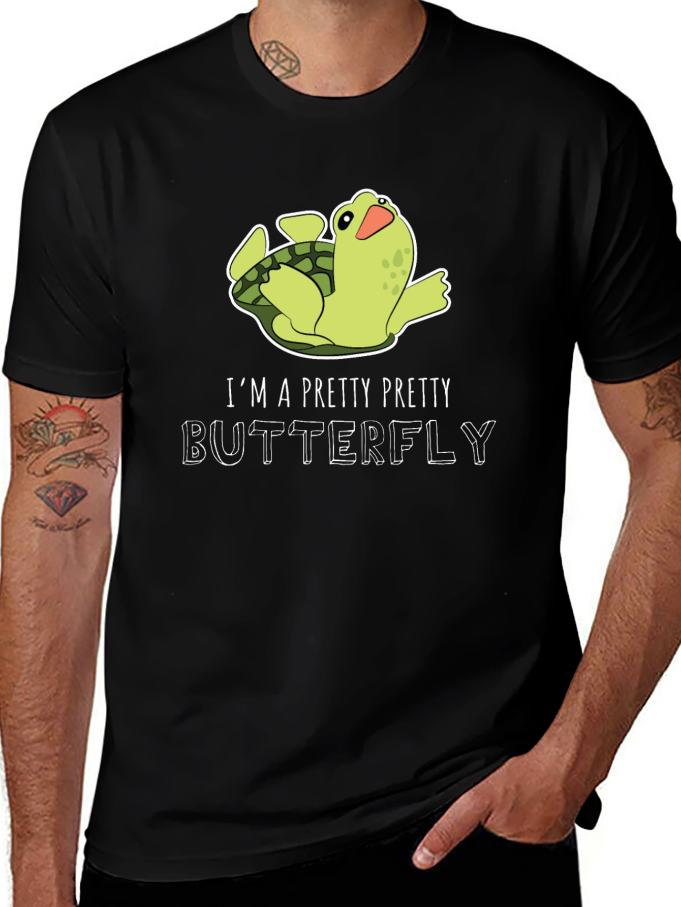 Funny Turtle Butterfly T-Shirt