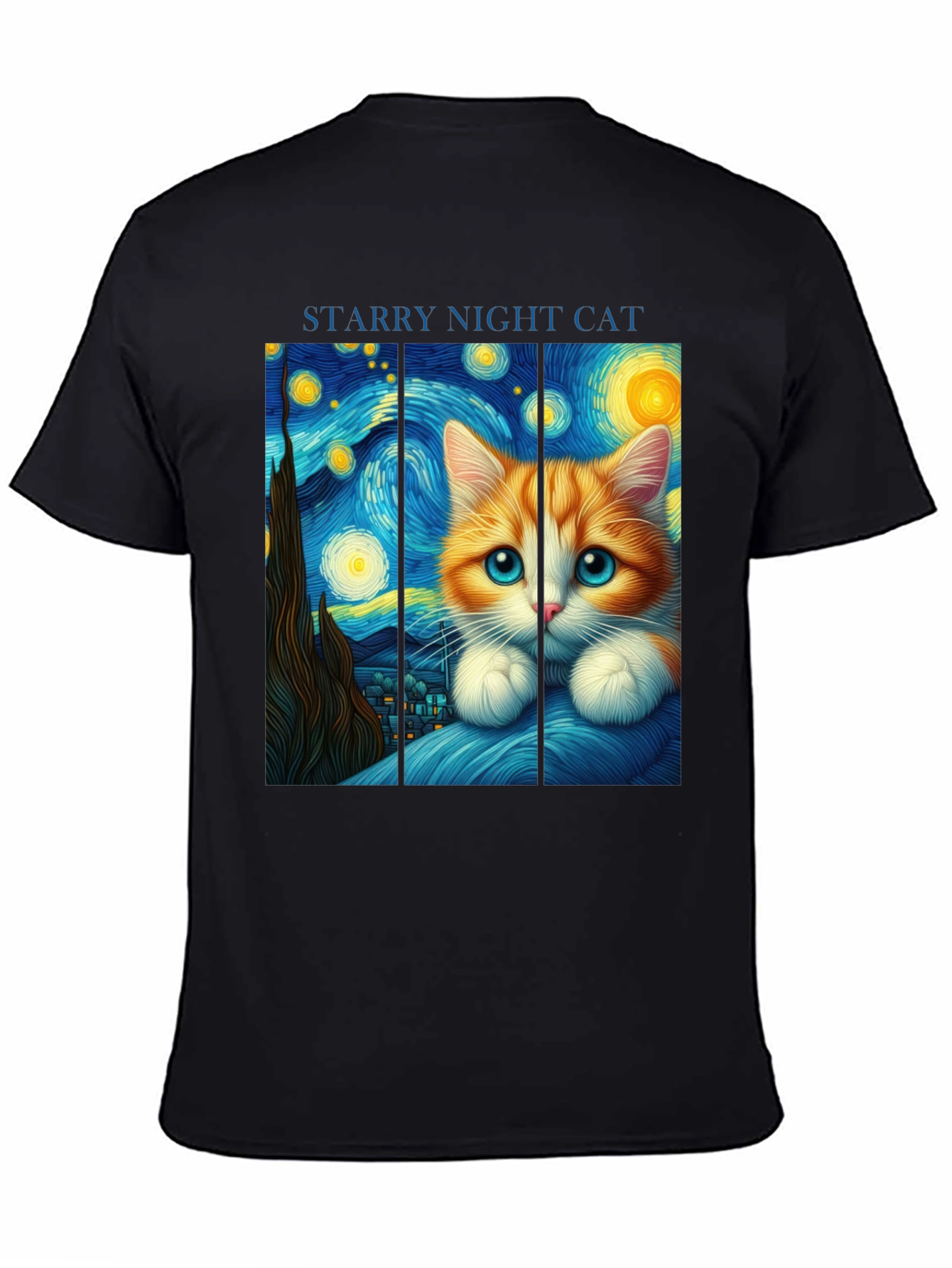 Starry Night Cat T-Shirt