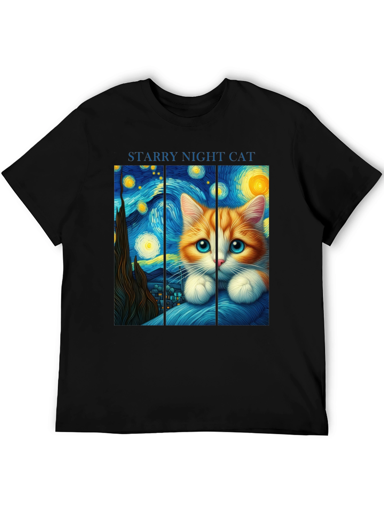 Starry Night Cat T-Shirt