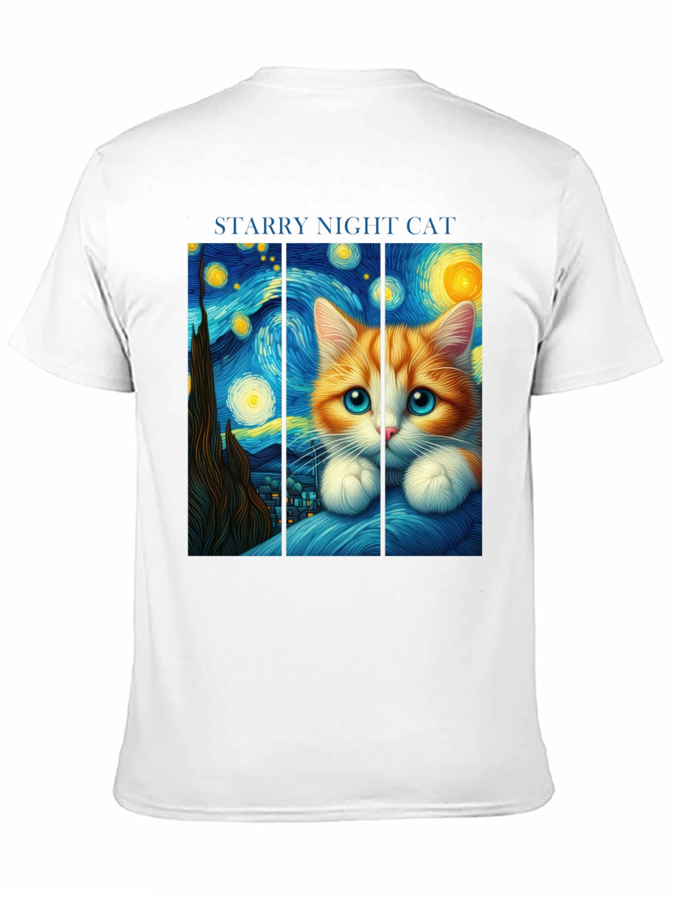 Starry Night Cat T-Shirt