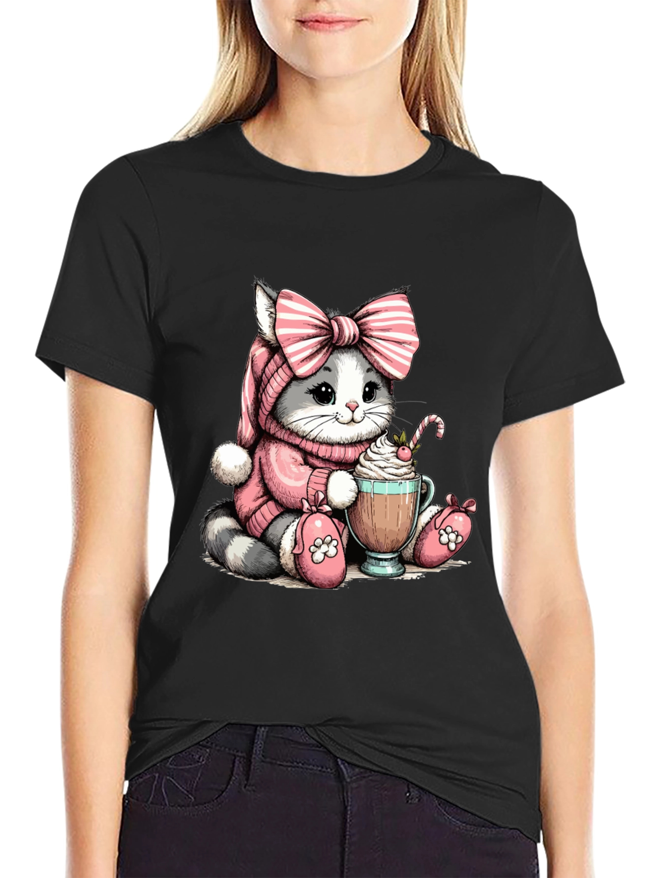 Cute Kitten Cocoa T-Shirt