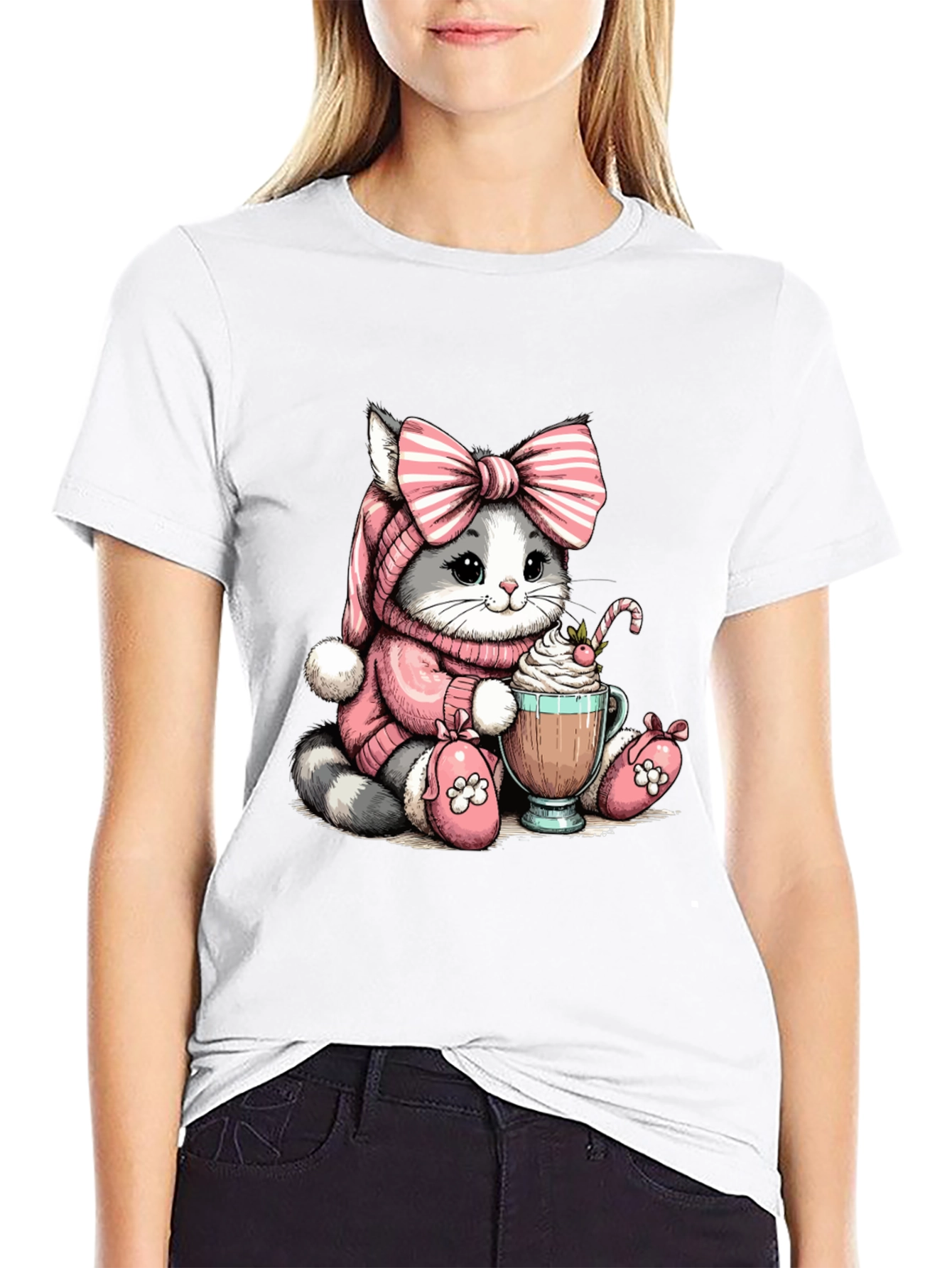 Cute Kitten Cocoa T-Shirt