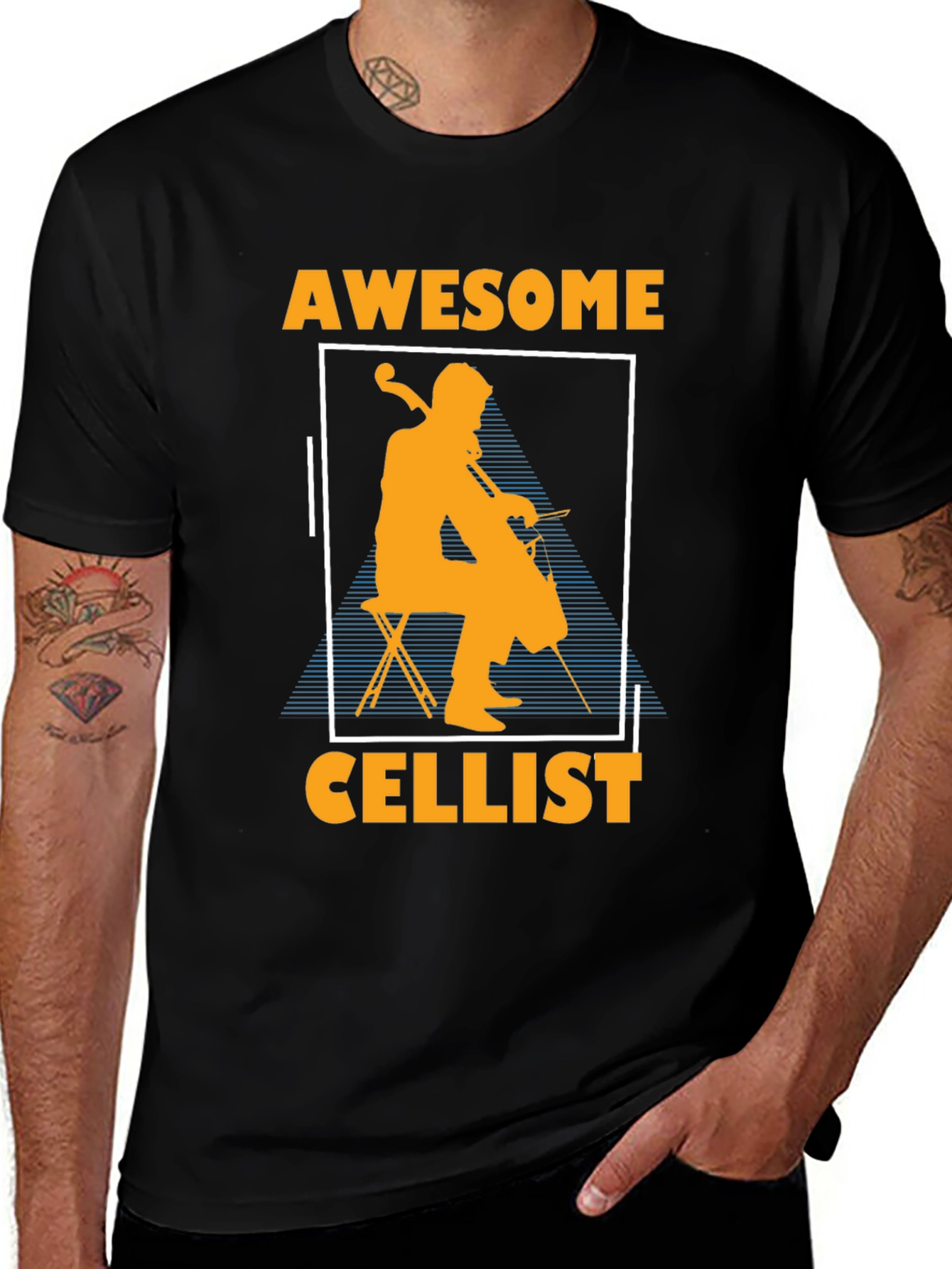 Awesome Cellist T-Shirt - Music Lover Tee