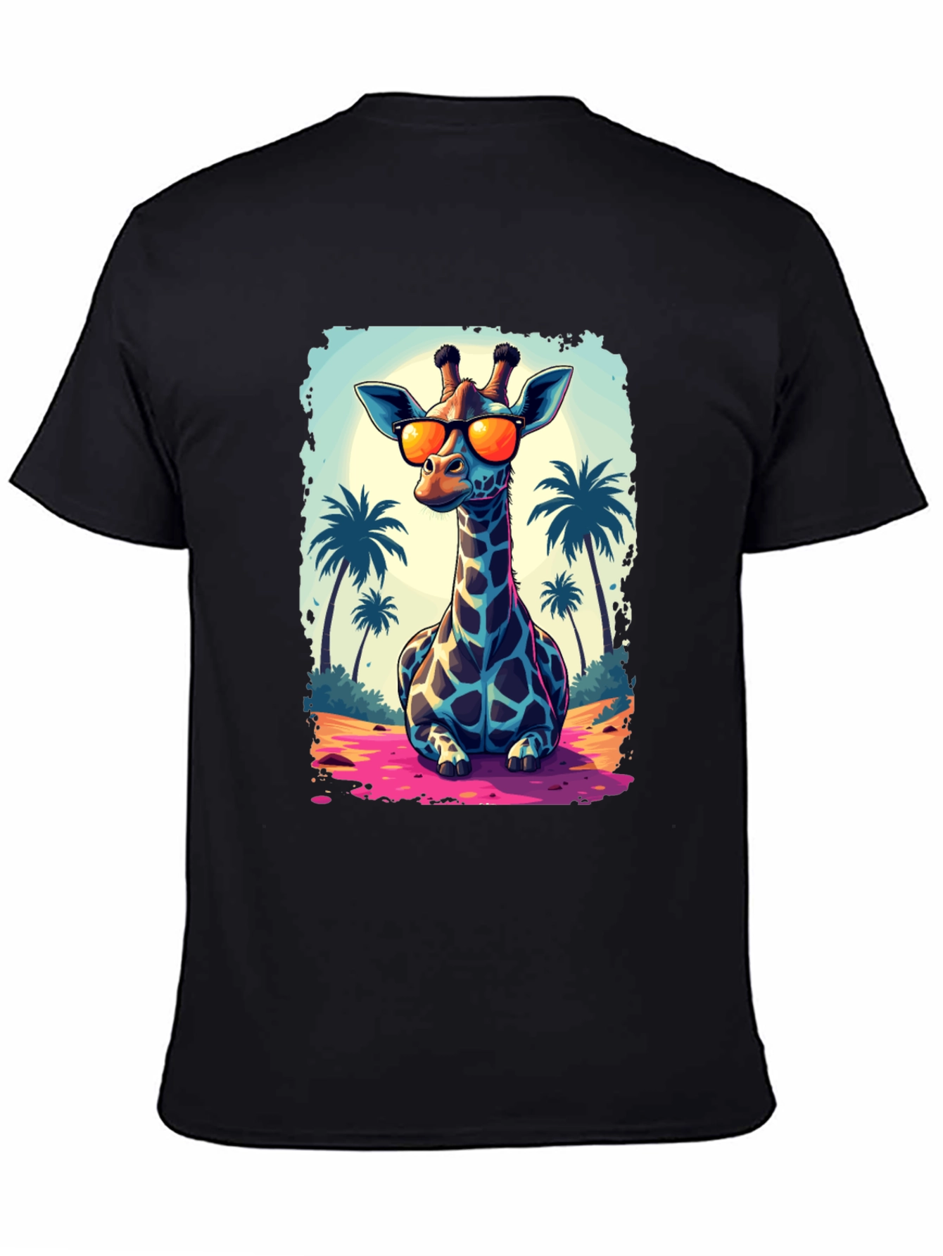 Cool Giraffe T-Shirt - Beach Vibes