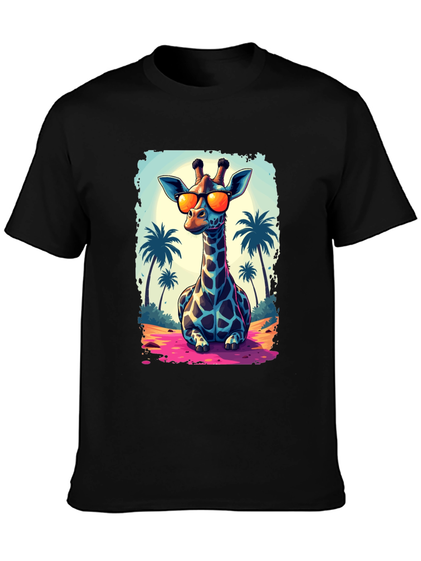 Cool Giraffe T-Shirt - Beach Vibes