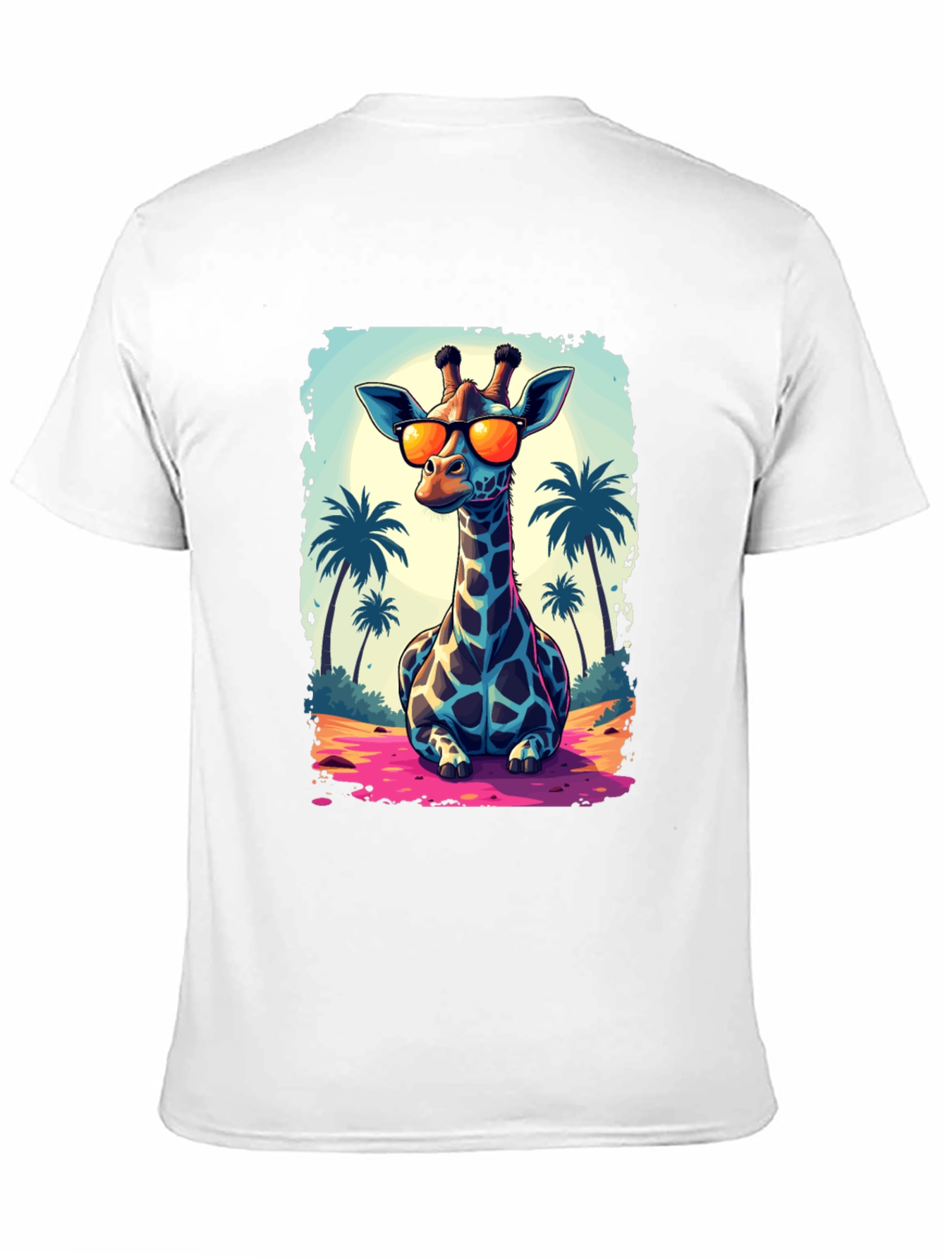 Cool Giraffe T-Shirt - Beach Vibes