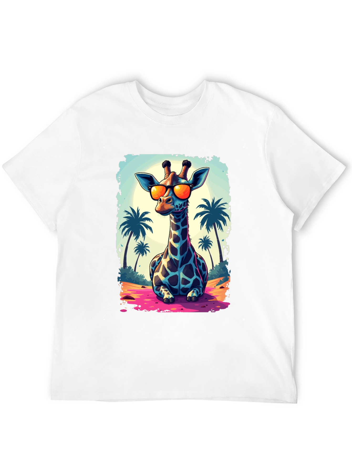 Cool Giraffe T-Shirt - Beach Vibes