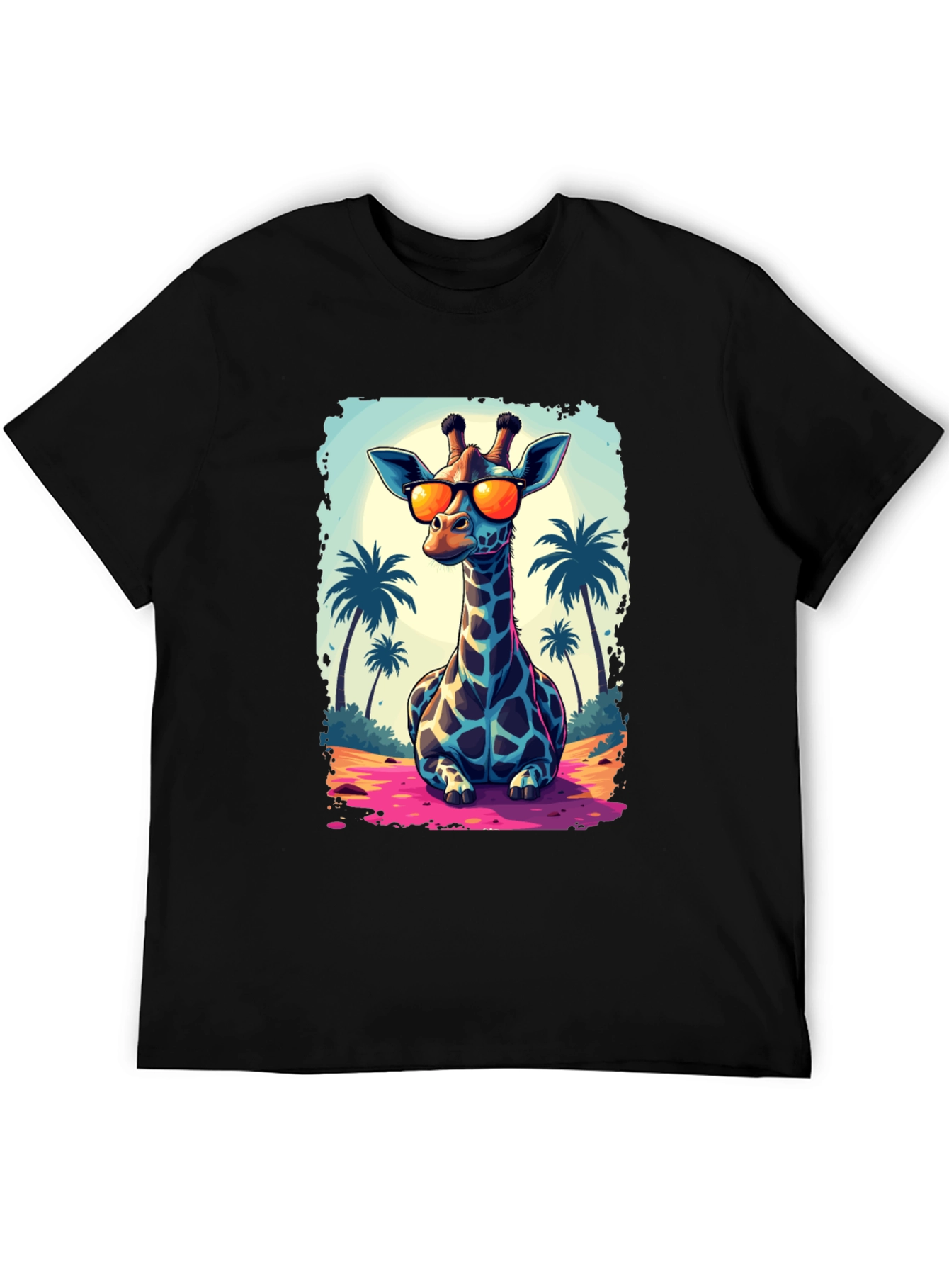Cool Giraffe T-Shirt - Beach Vibes