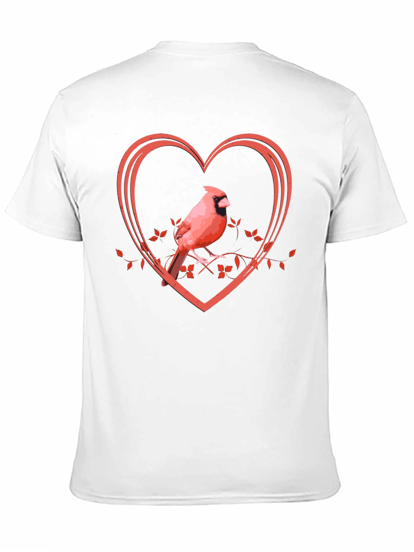 Cardinal Heart Graphic Tee - Black Unisex T-Shirt