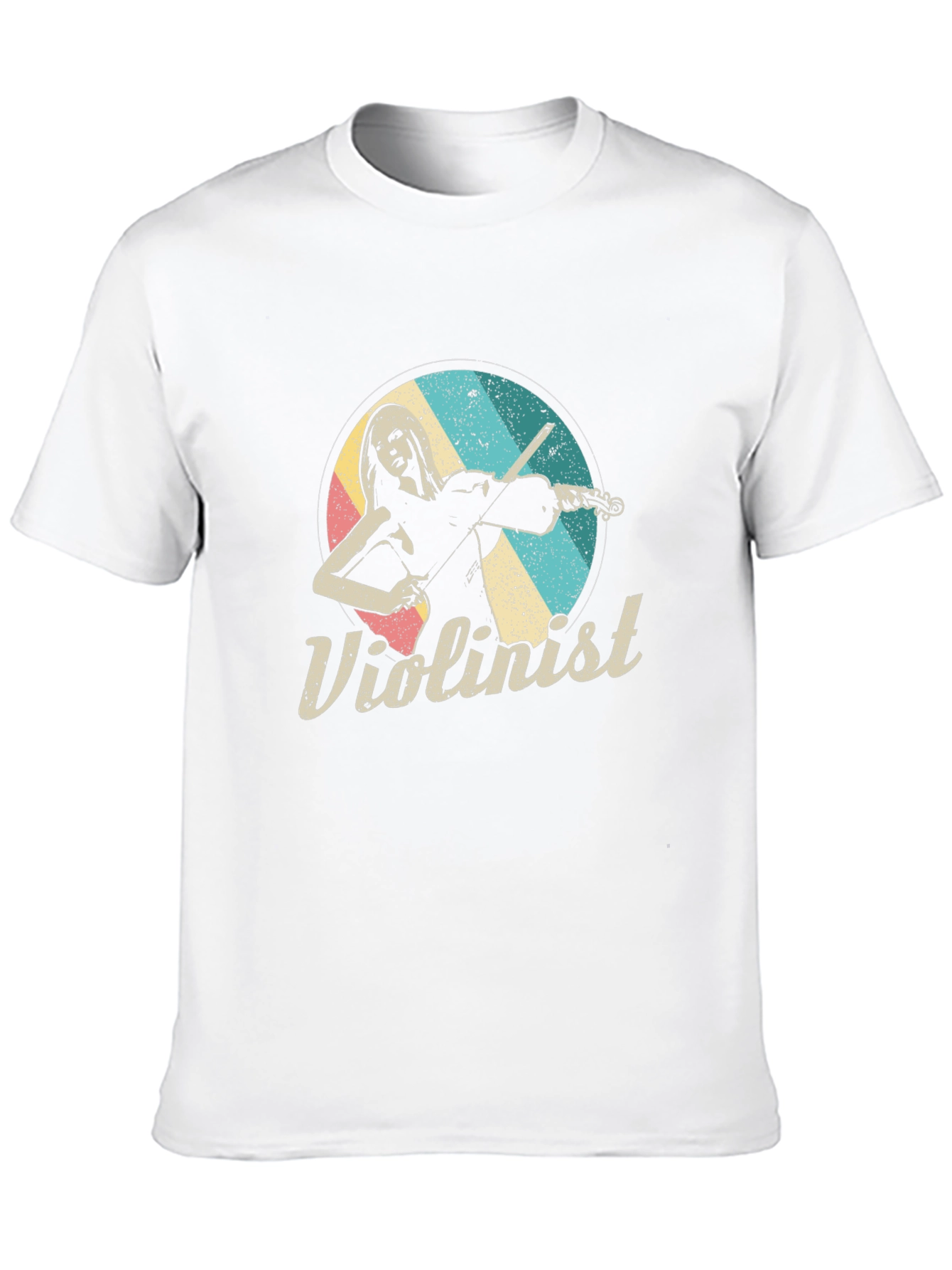 Violinist Retro T-Shirt - Classic Musical Tee