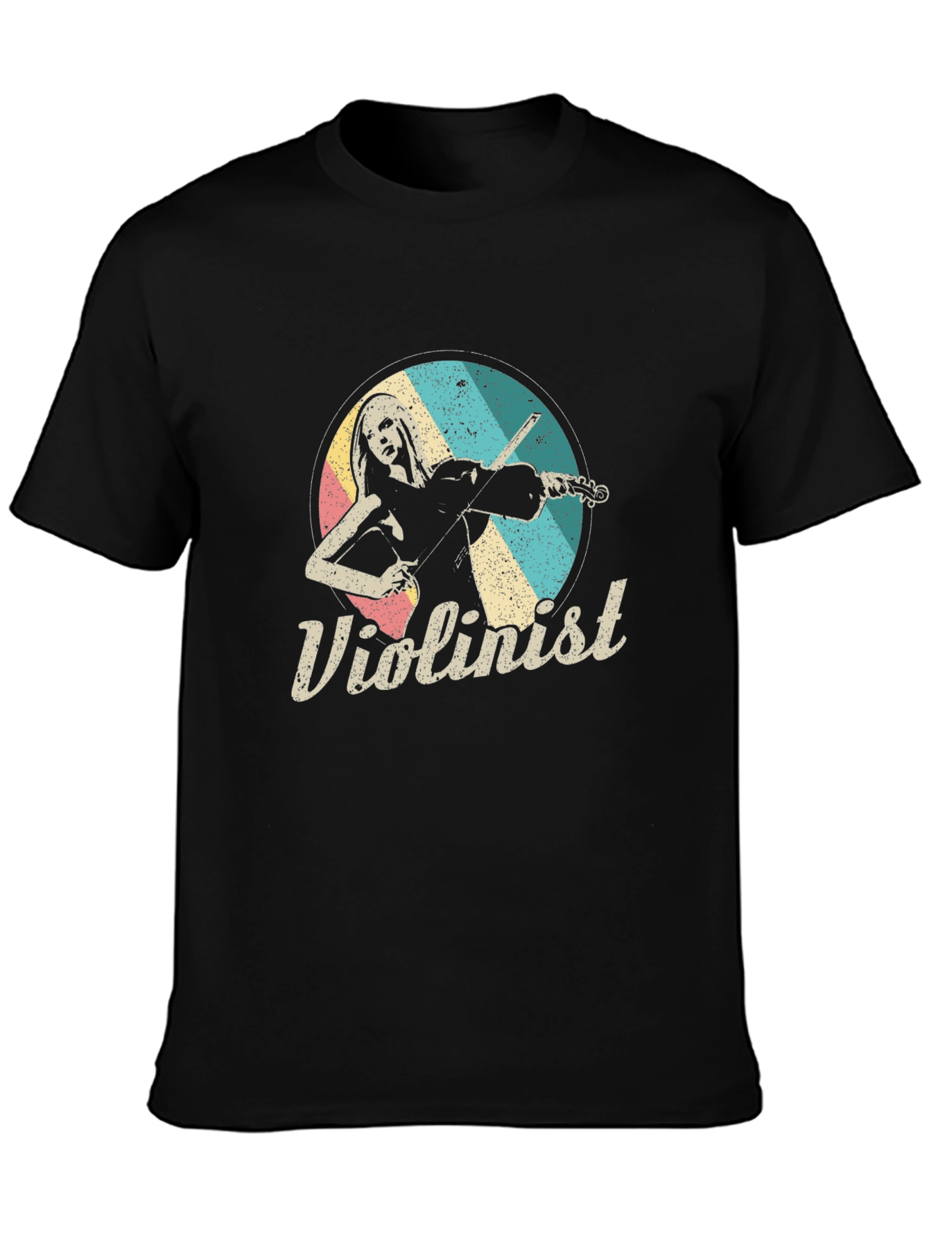 Violinist Retro T-Shirt - Classic Musical Tee