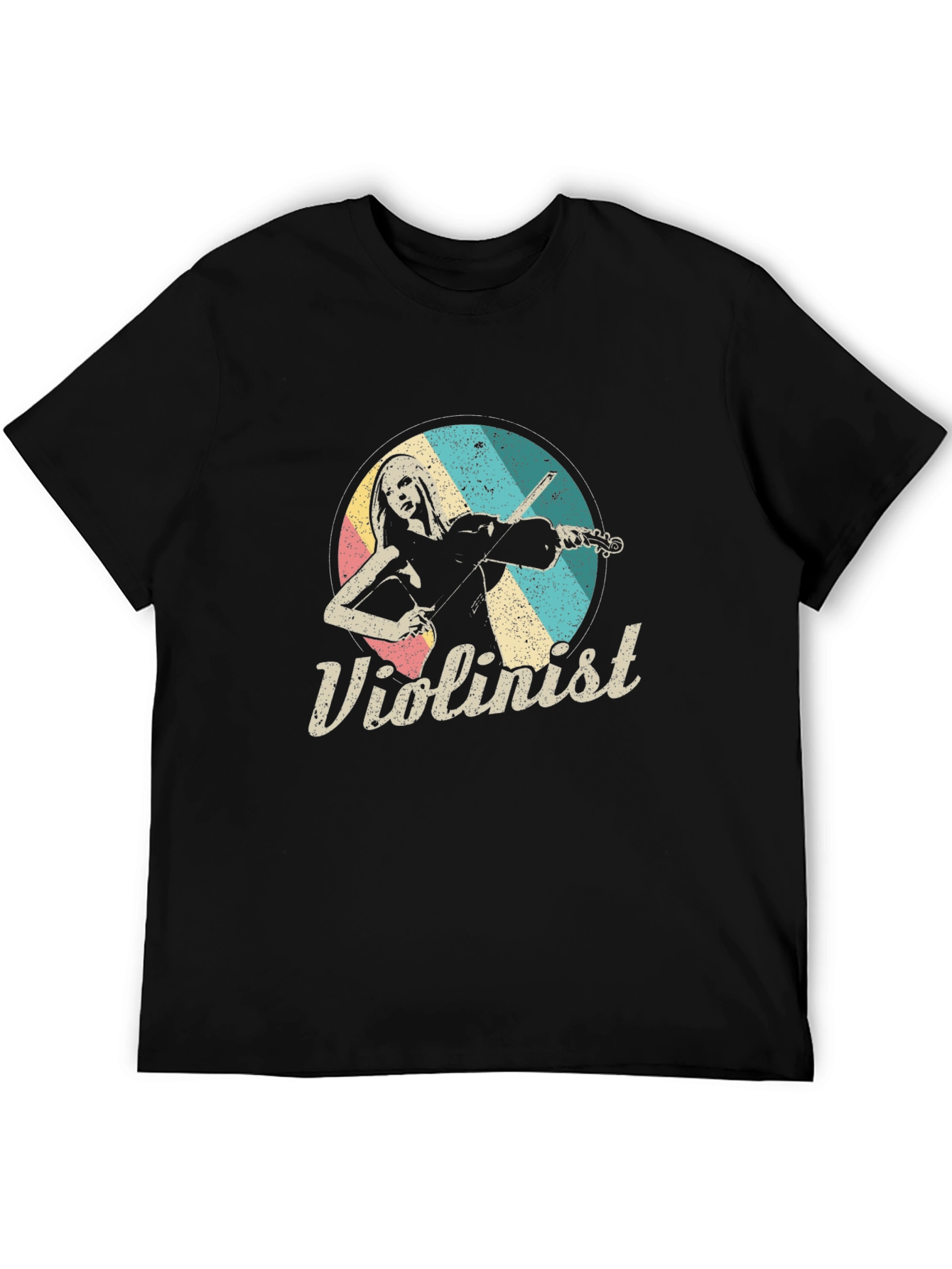 Violinist Retro T-Shirt - Classic Musical Tee
