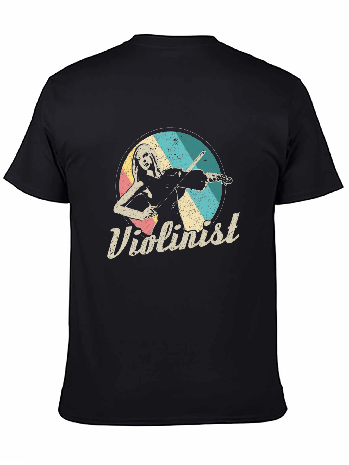 Violinist Retro T-Shirt - Classic Musical Tee