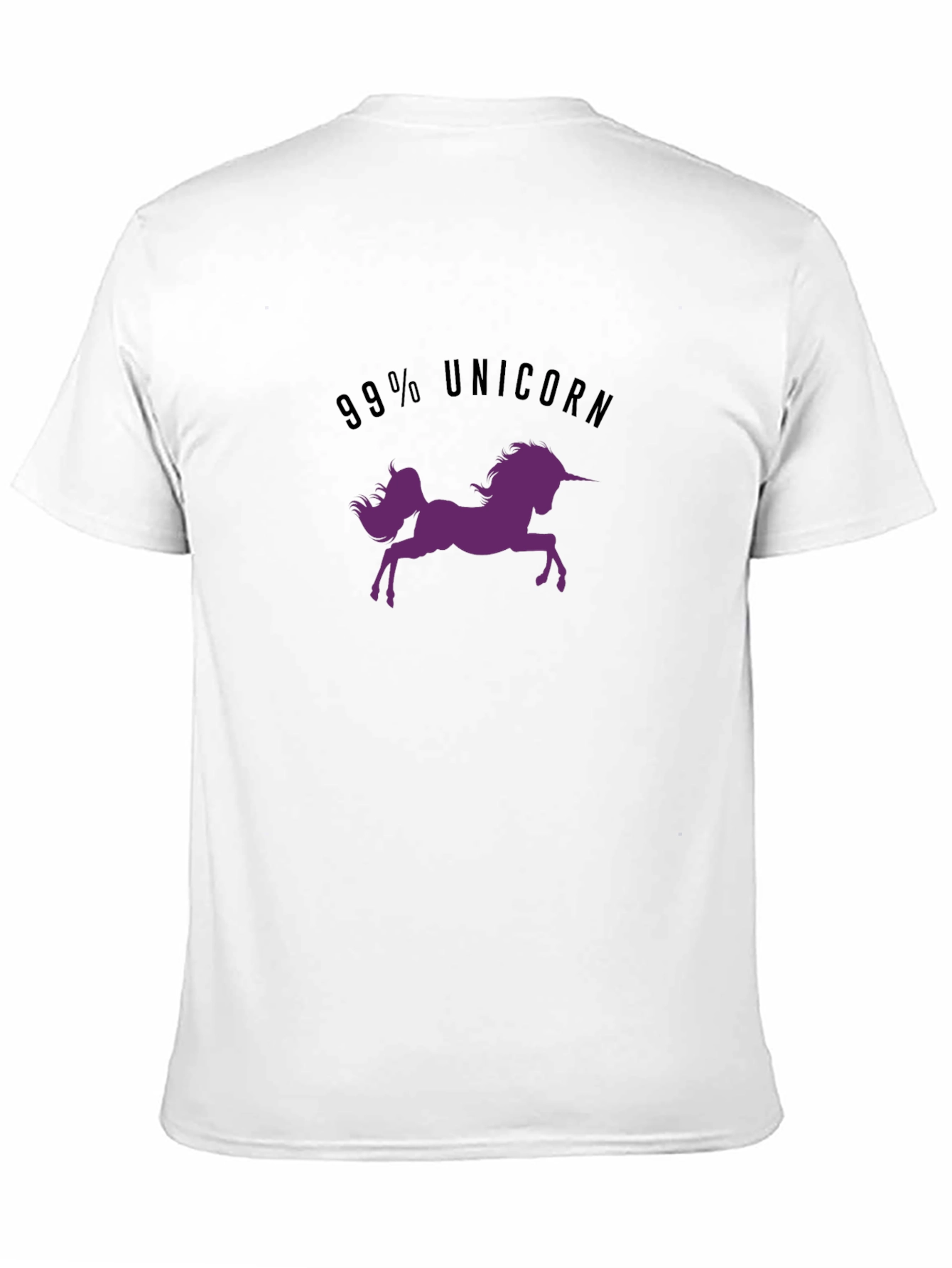 99% Unicorn Graphic T-Shirt - Black