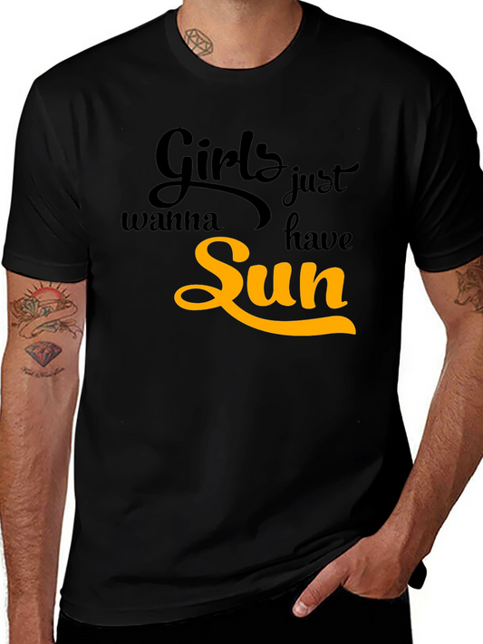 Girls Just Wanna Have Sun Graphic T-Shirt