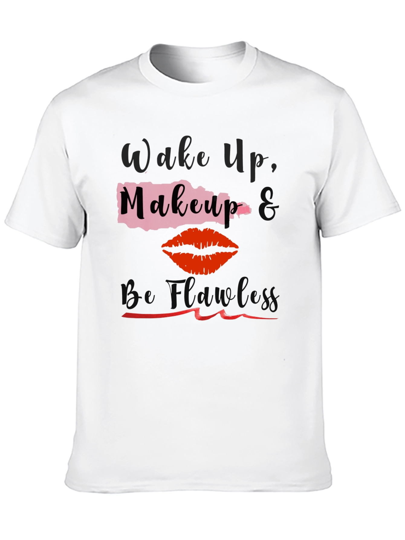 Wake Up Makeup Flawless Graphic Tee
