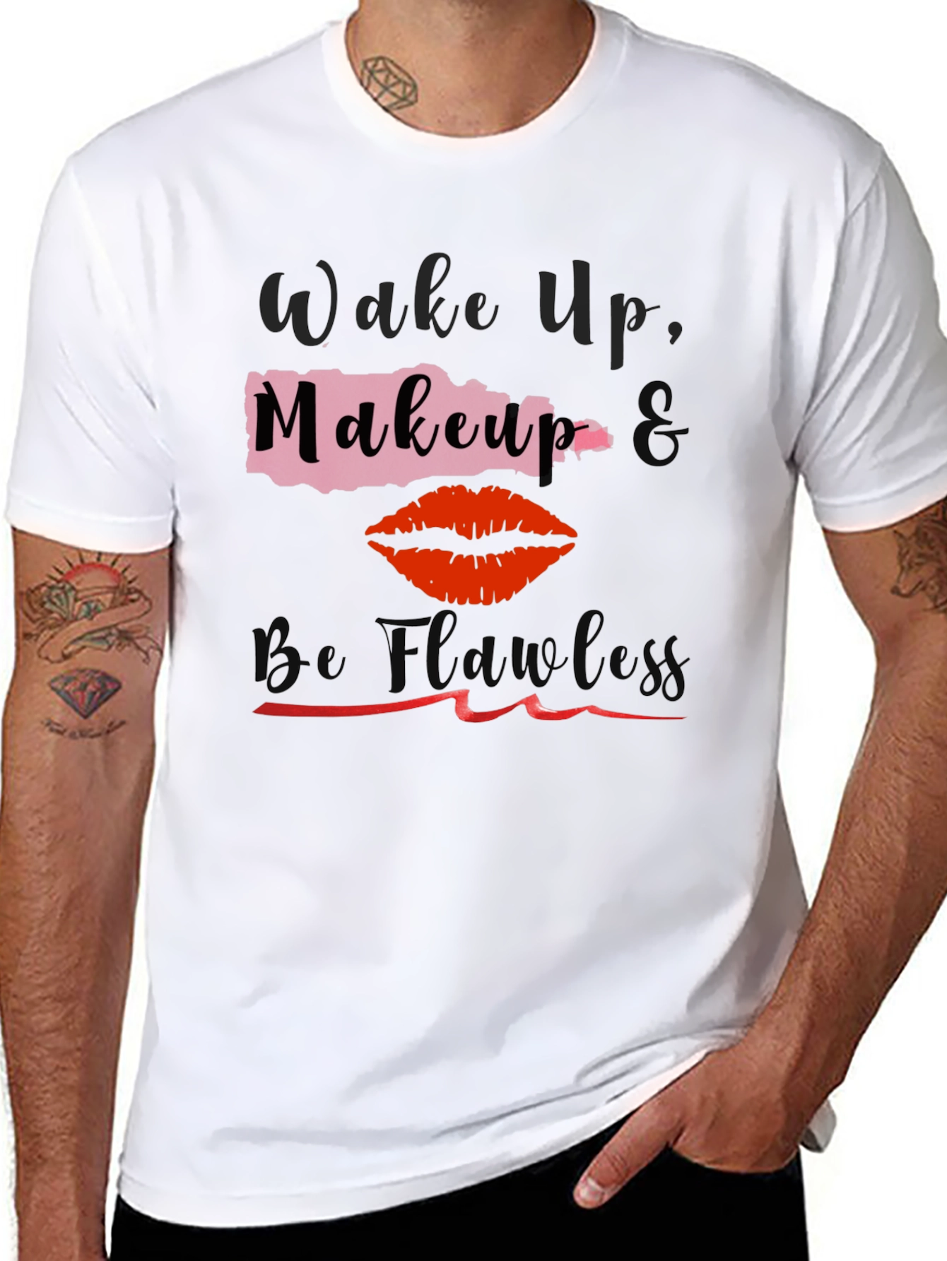 Wake Up Makeup Flawless Graphic Tee