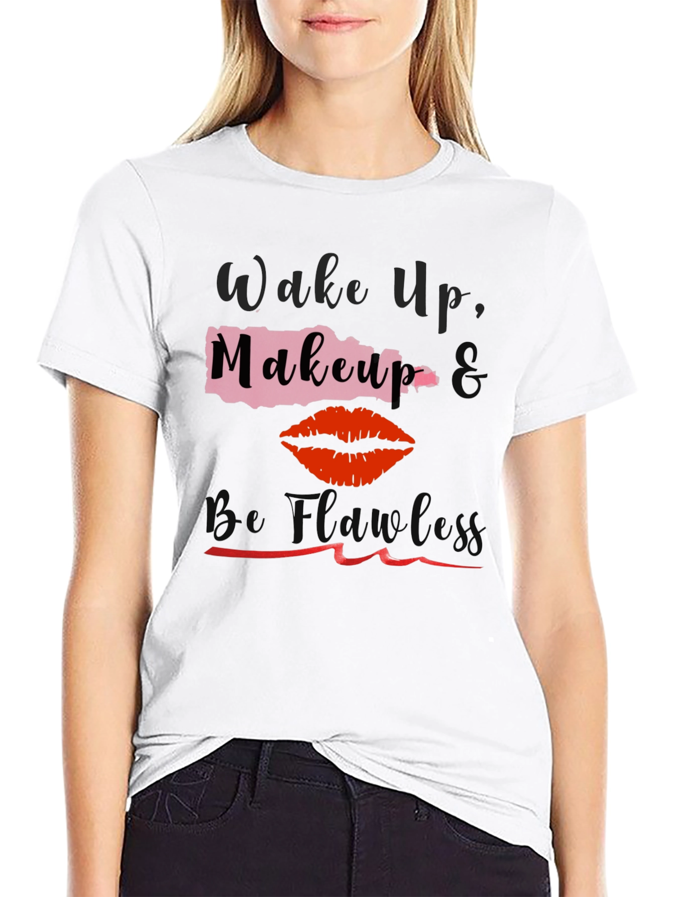 Wake Up Makeup Flawless Graphic Tee