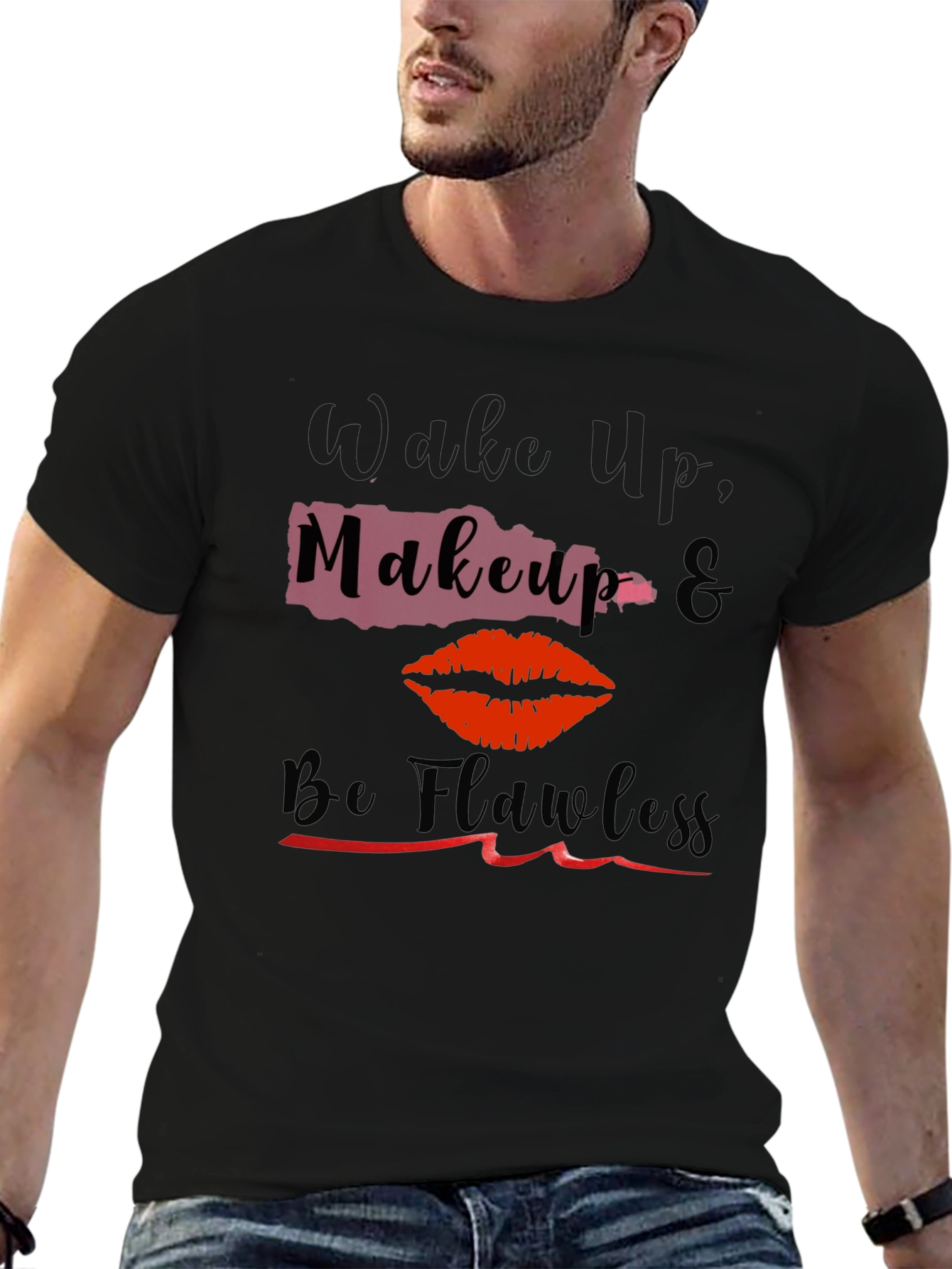 Wake Up Makeup Flawless Graphic Tee