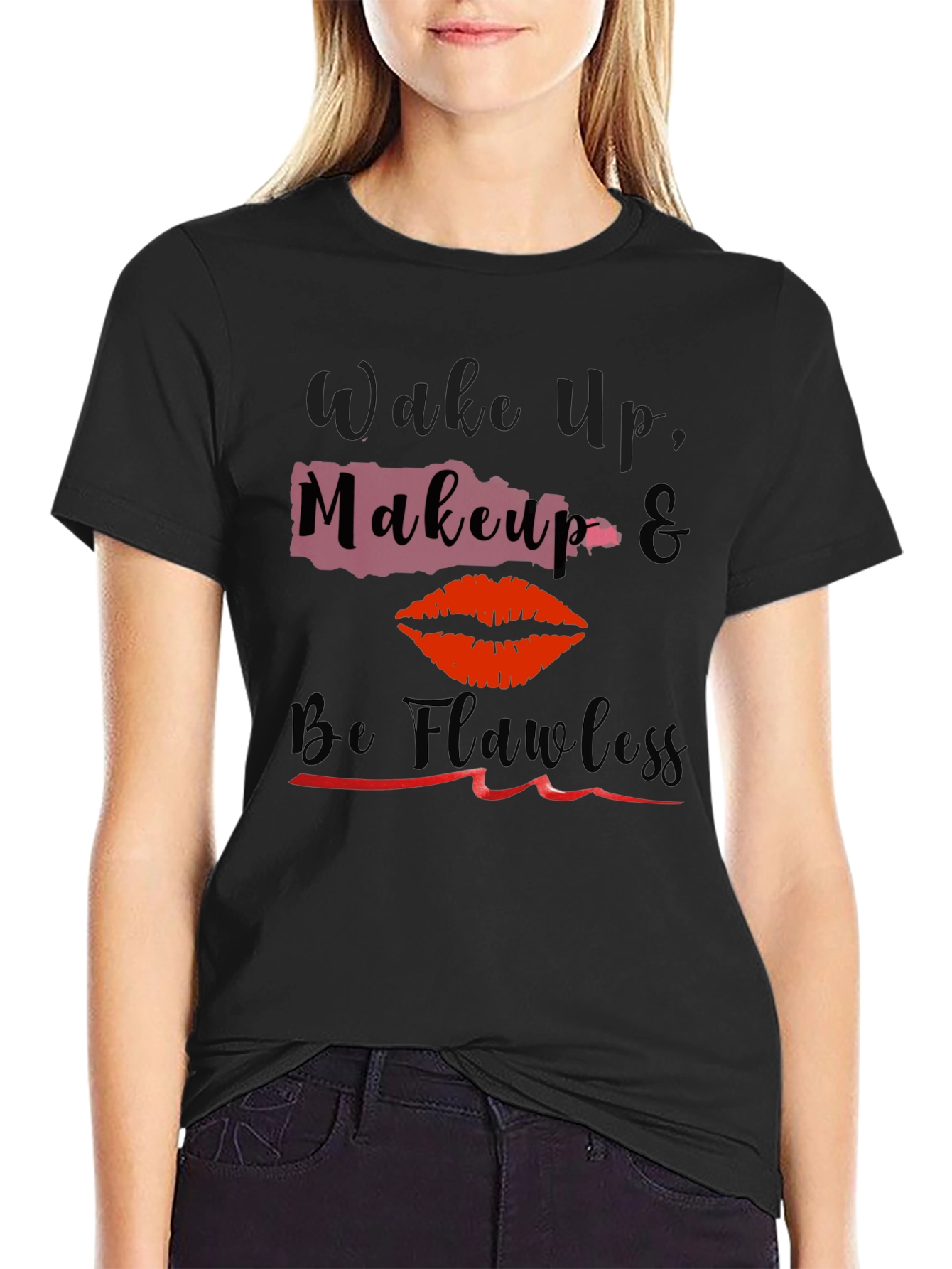 Wake Up Makeup Flawless Graphic Tee