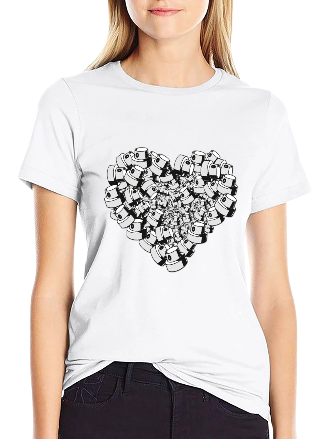 Spray Cap Heart T-Shirt - Graffiti Lover Tee