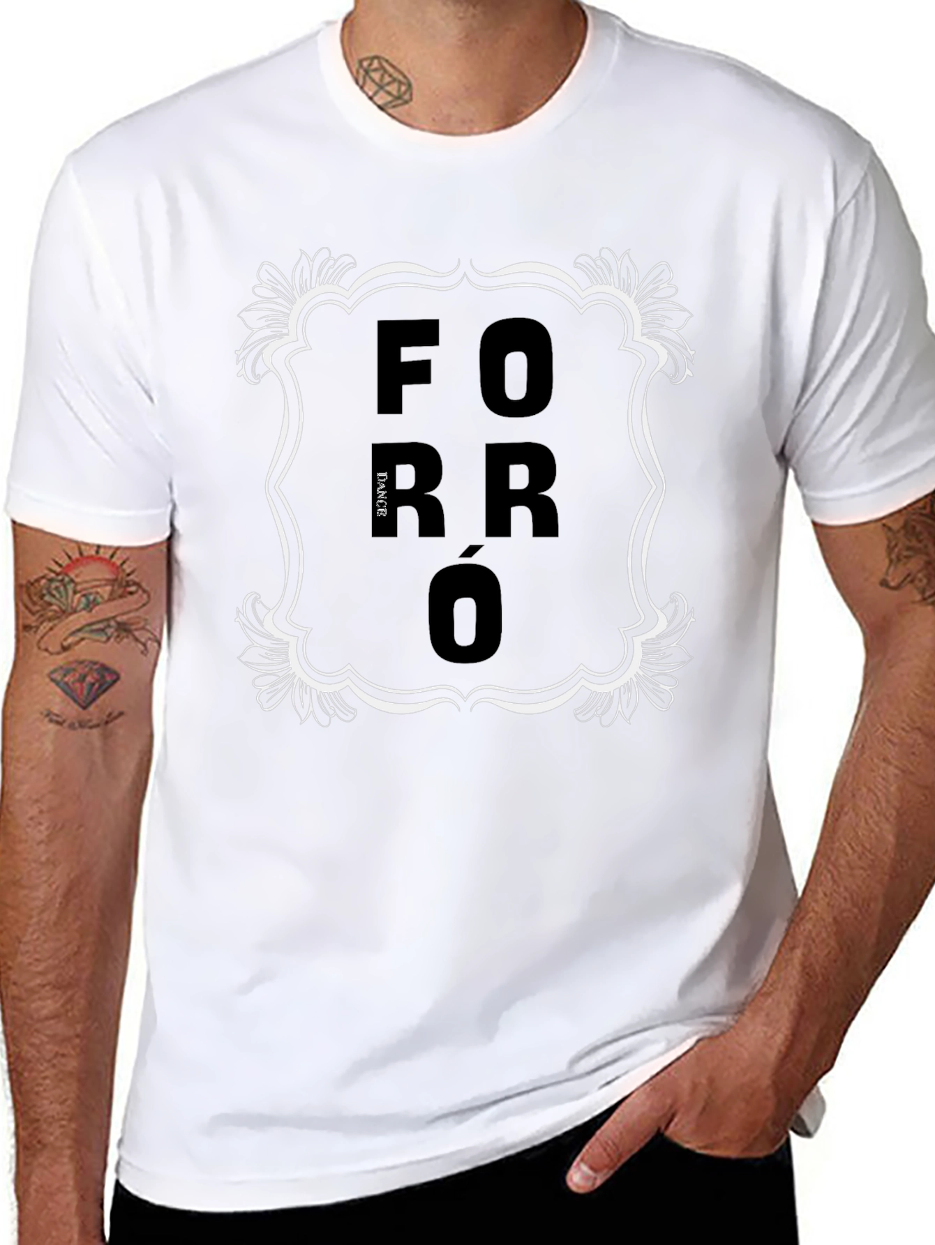 Forró Dance Black Graphic Tee