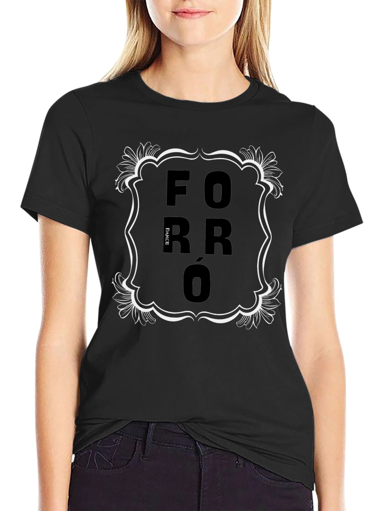 Forró Dance Black Graphic Tee