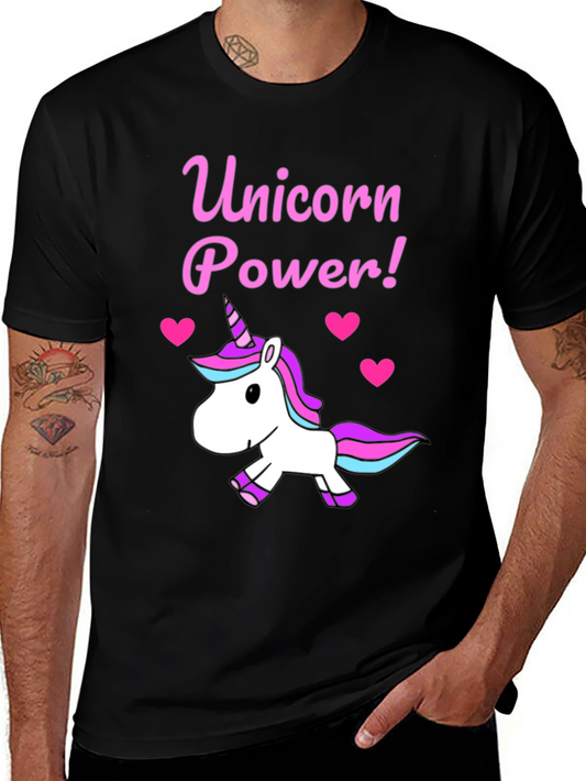 Unicorn Power T-Shirt - Cute Cartoon Design