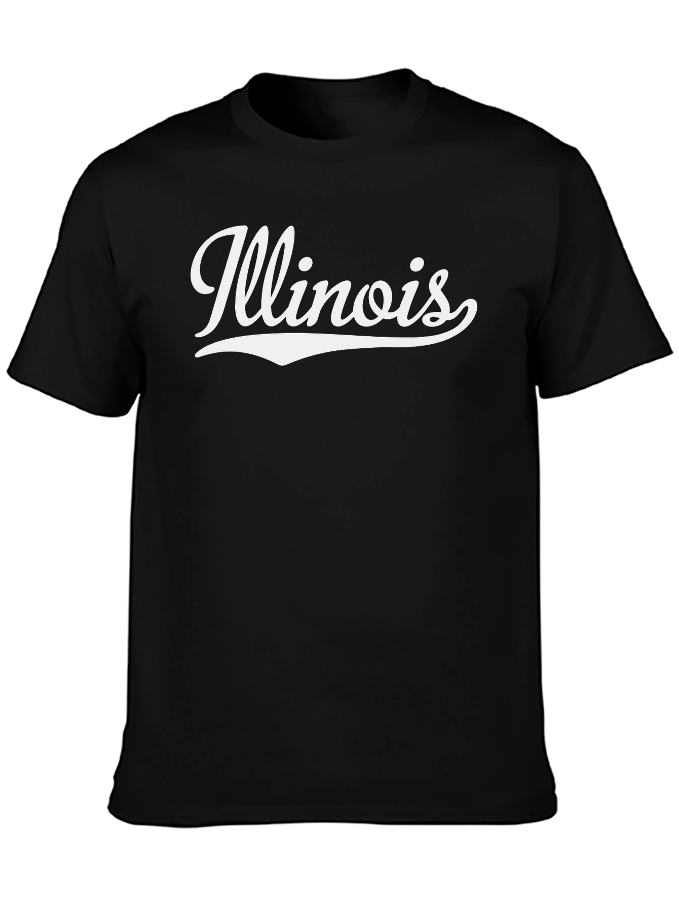 Illinois State Pride Graphic Tee - Black