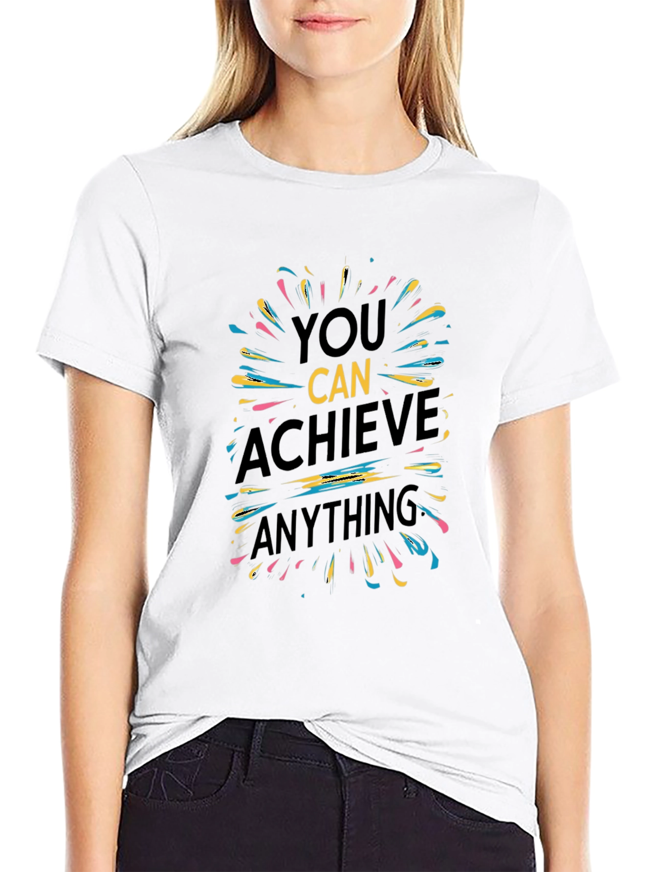 Motivational Graphic Tee - You Can Achieve Anything