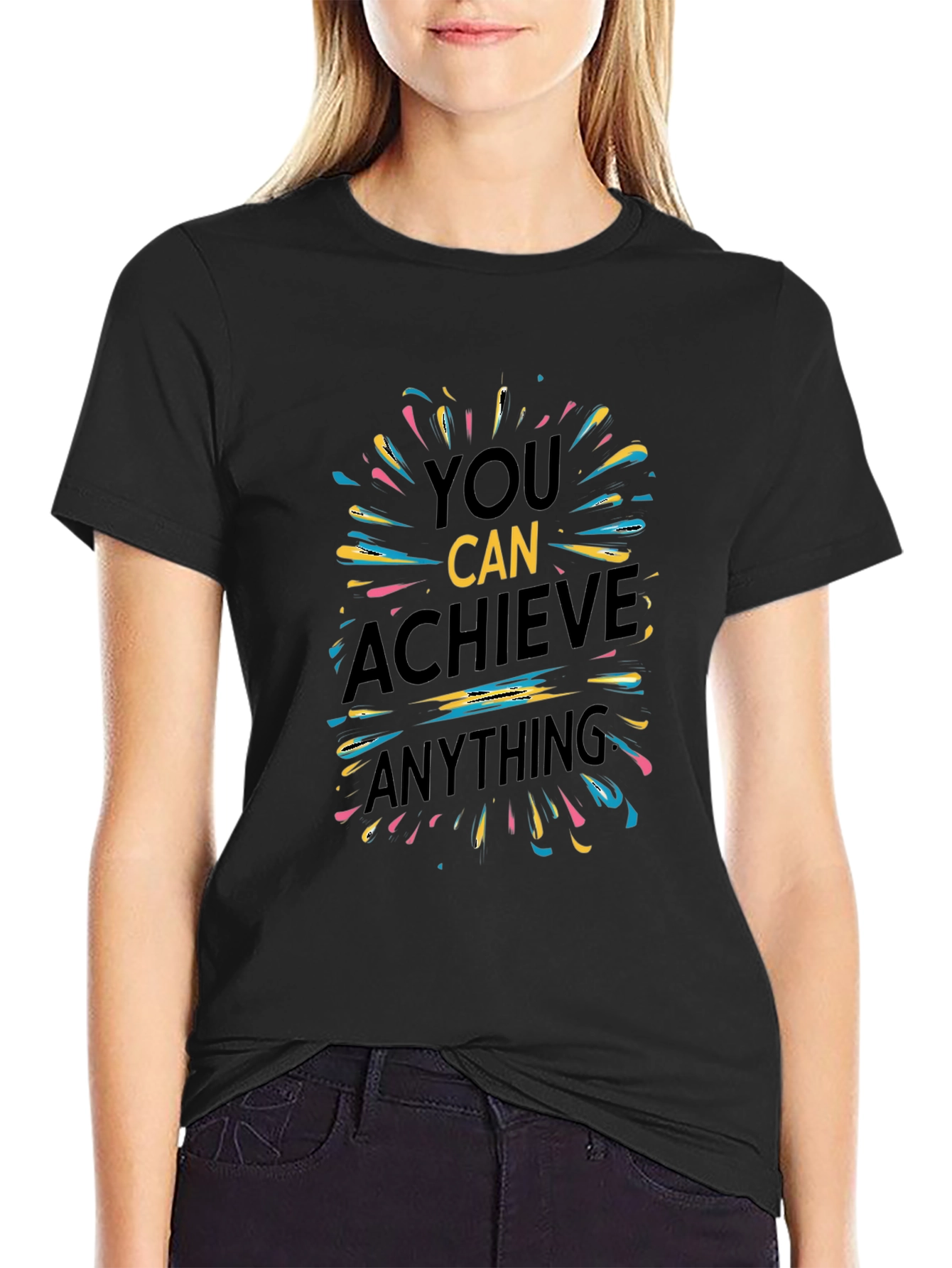 Motivational Graphic Tee - You Can Achieve Anything