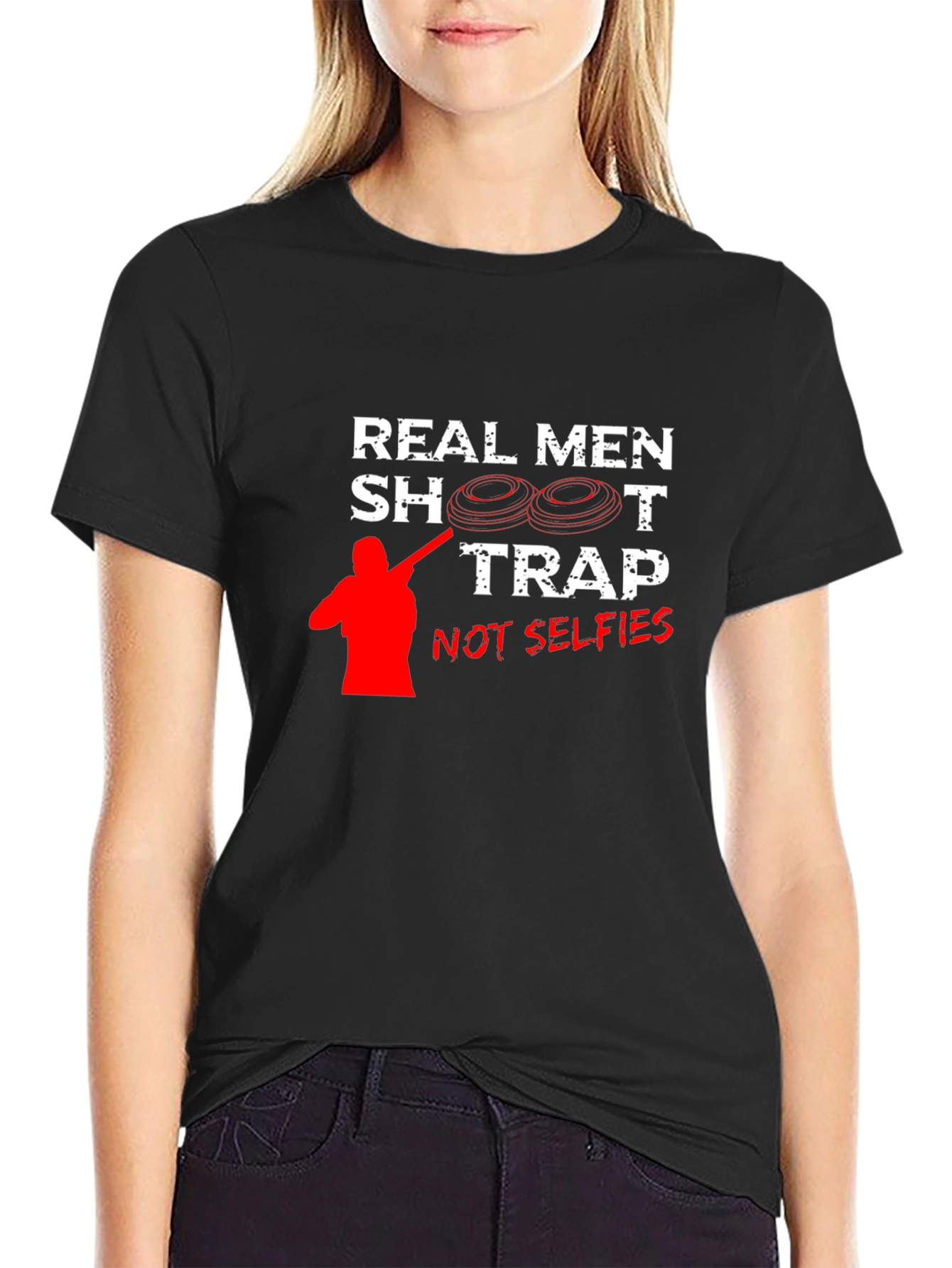 Real Men Shoot Trap T-Shirt - Skeet Shooting Tee