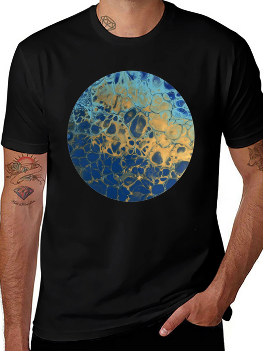 Abstract Swirl Circle Graphic Tee