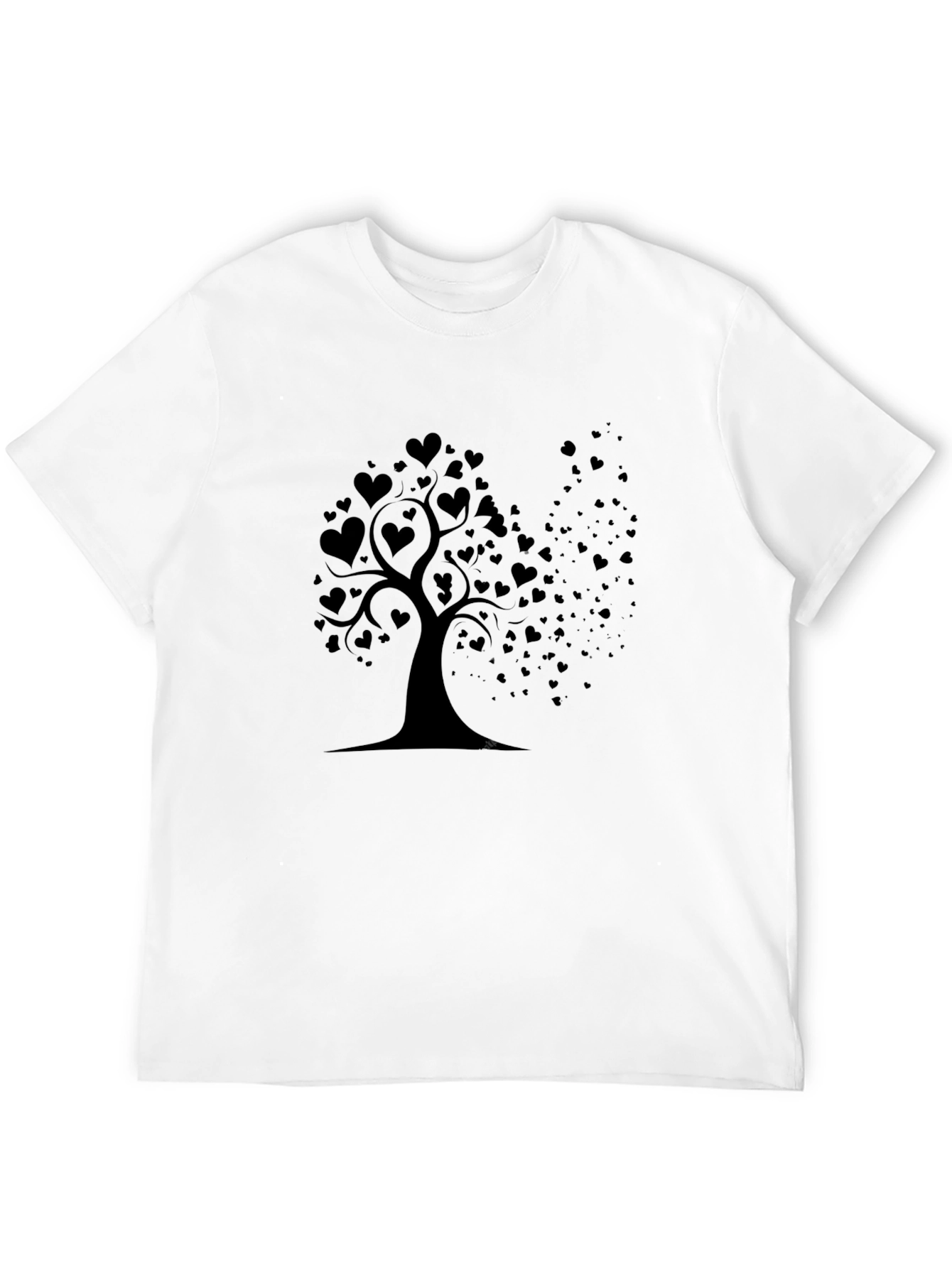 Heart Tree Graphic Tee - Black