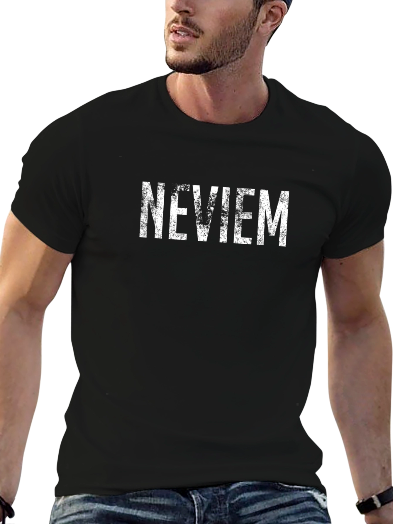 NEVIEM Graphic Black T-Shirt