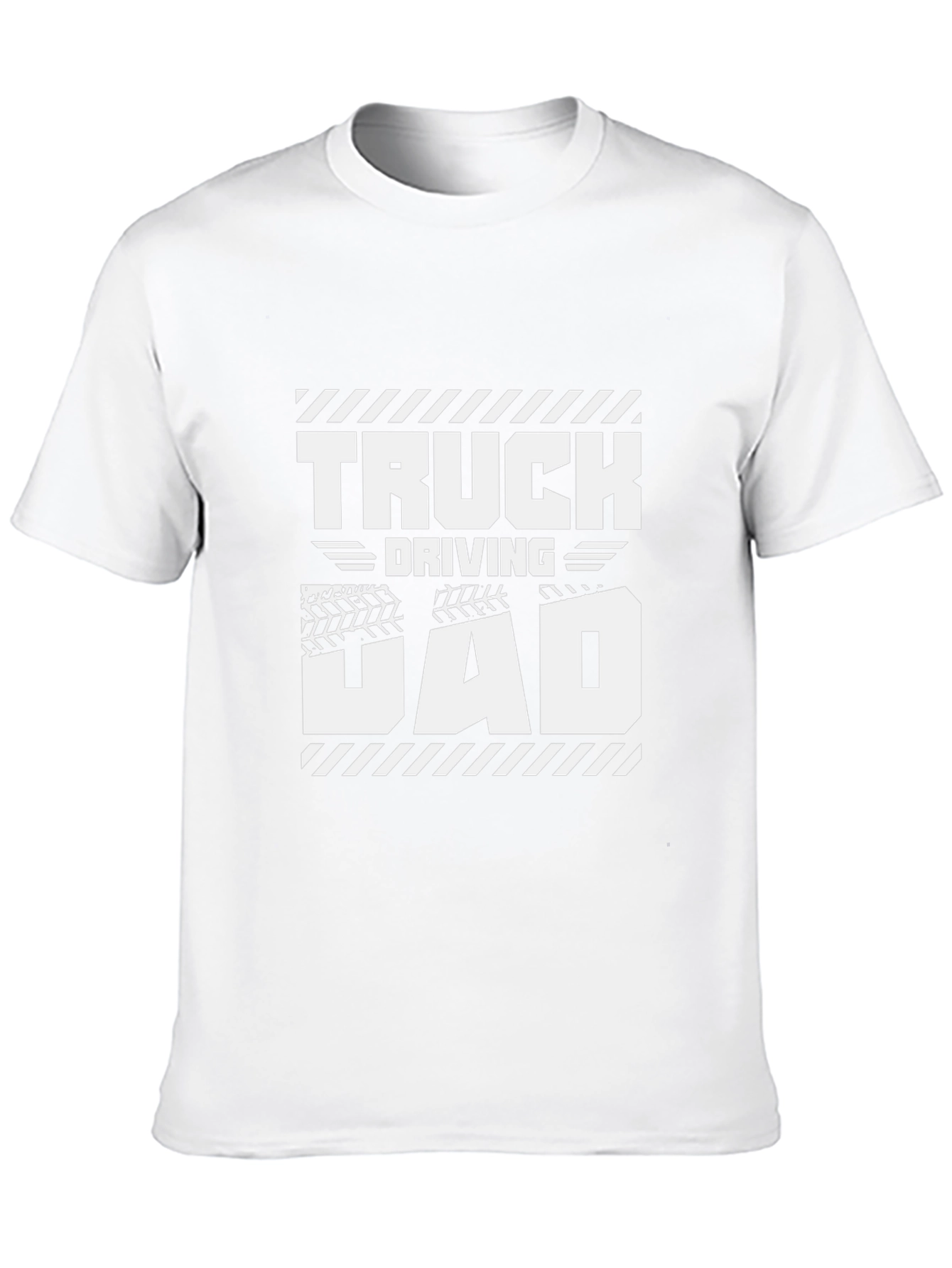 Truck Driving Dad Black Graphic T-Shirt