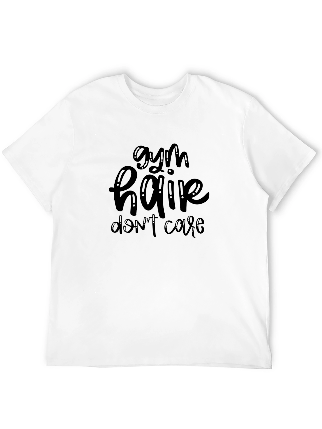 Gym Hair Dont Care Black T-Shirt