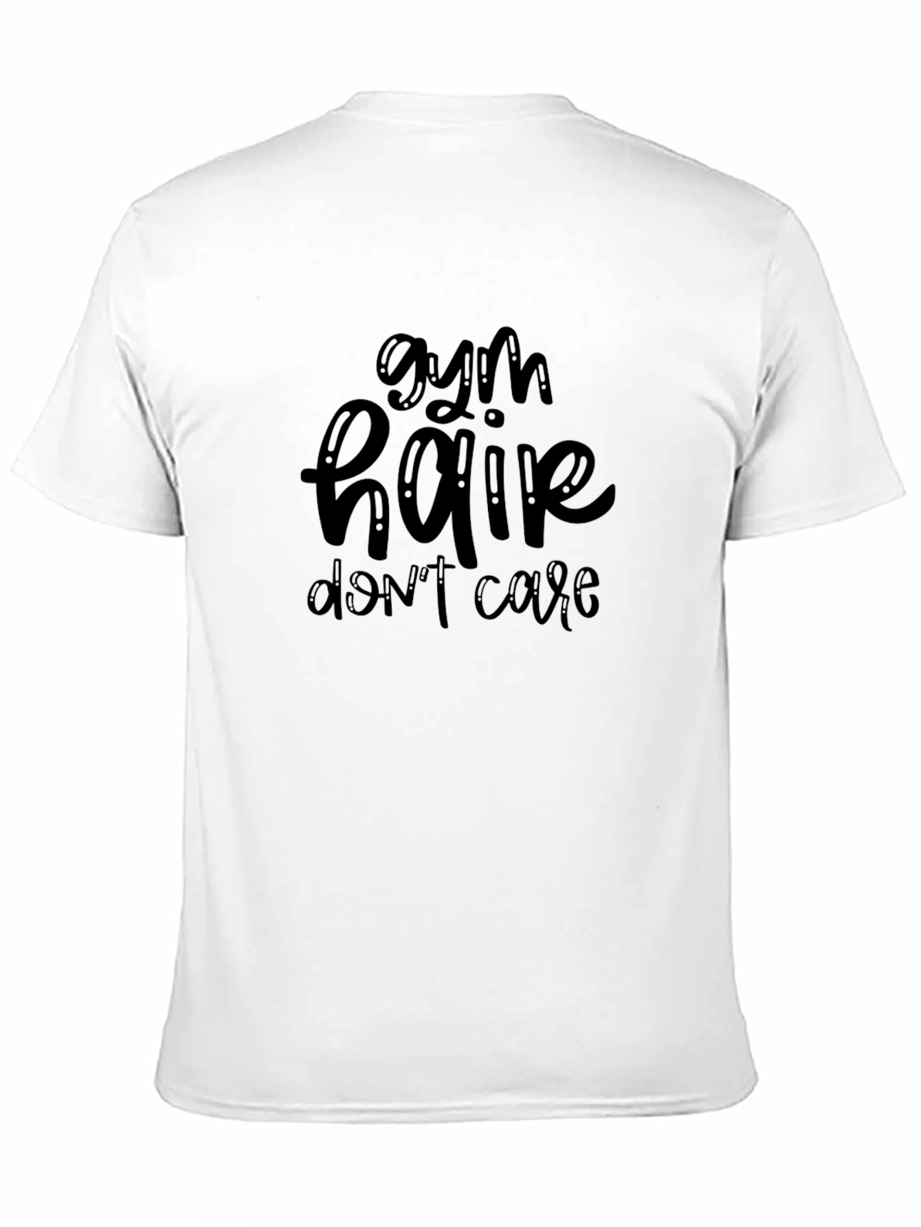 Gym Hair Dont Care Black T-Shirt