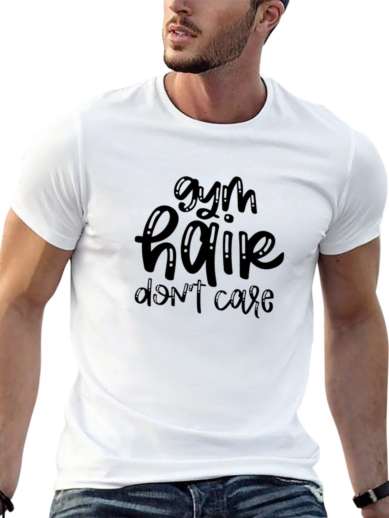 Gym Hair Dont Care Black T-Shirt