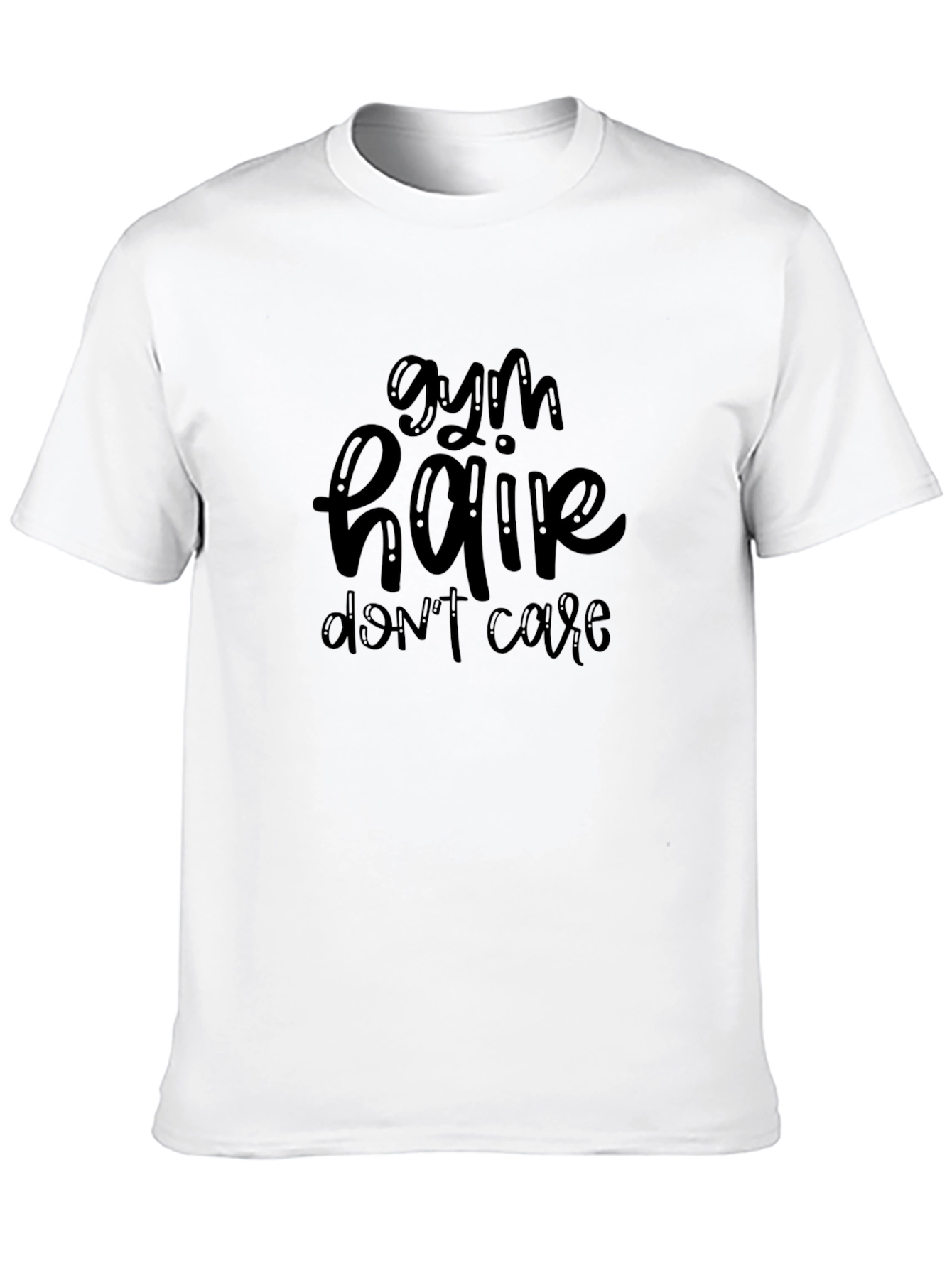Gym Hair Dont Care Black T-Shirt