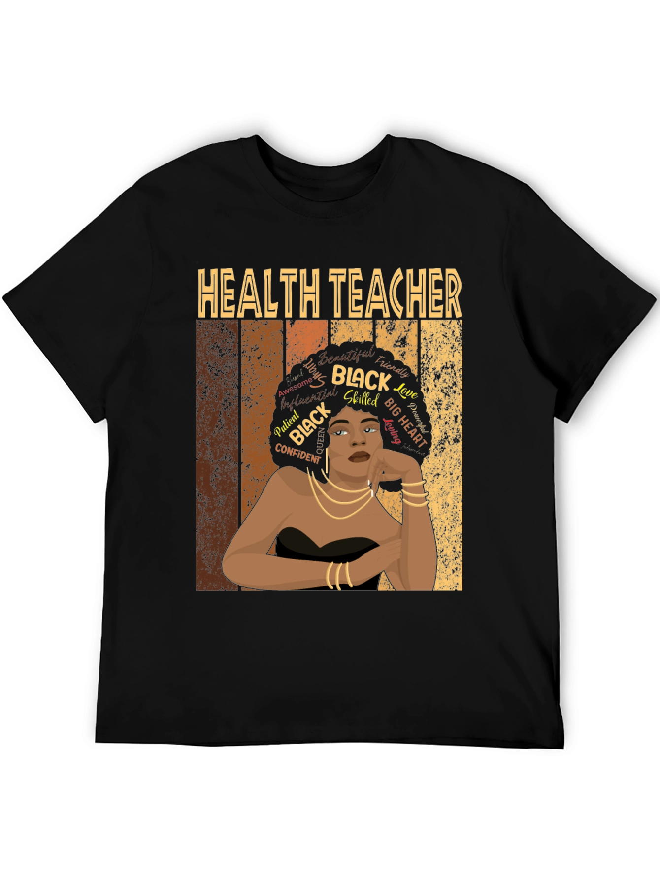 Health Teacher Black Woman T-Shirt