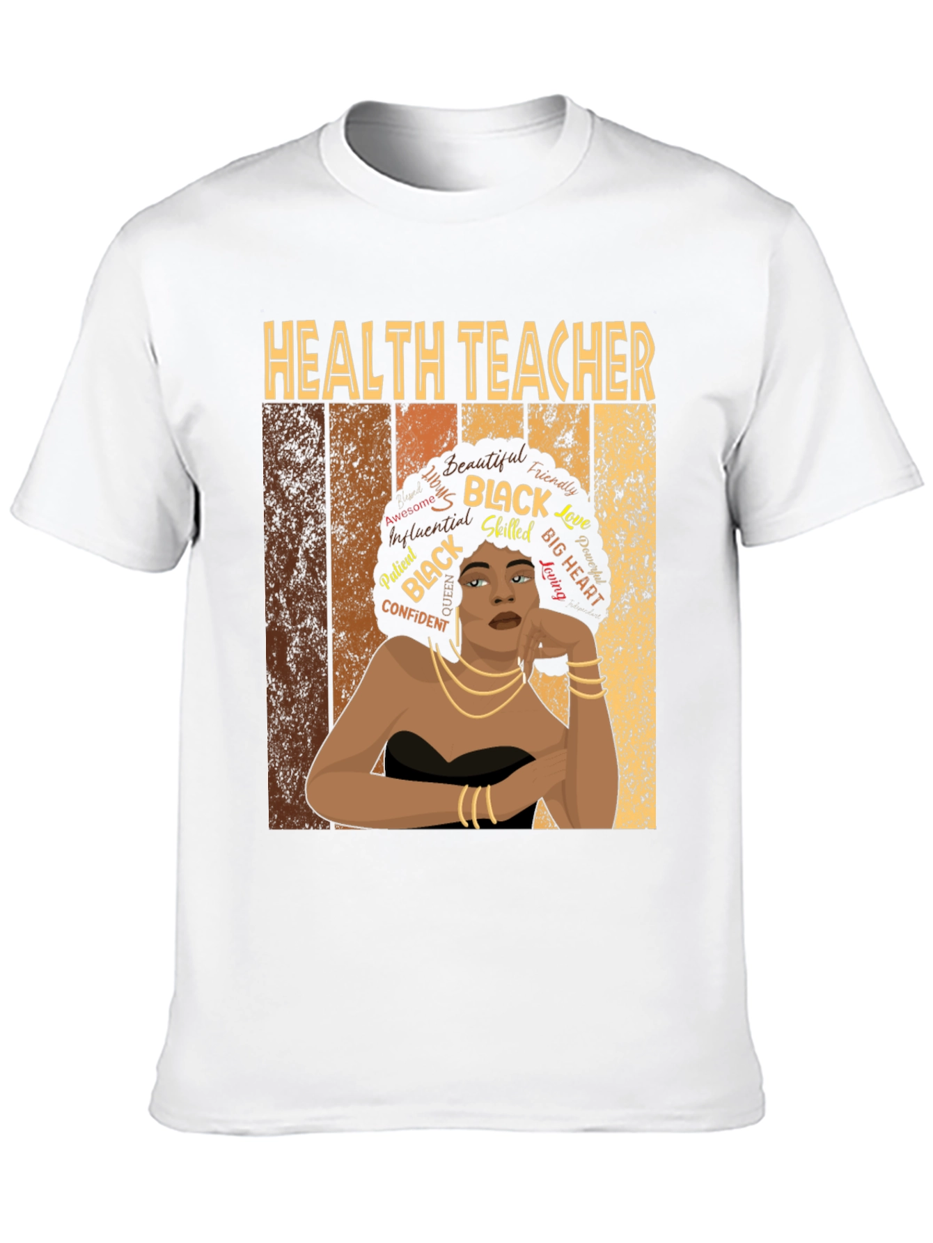 Health Teacher Black Woman T-Shirt